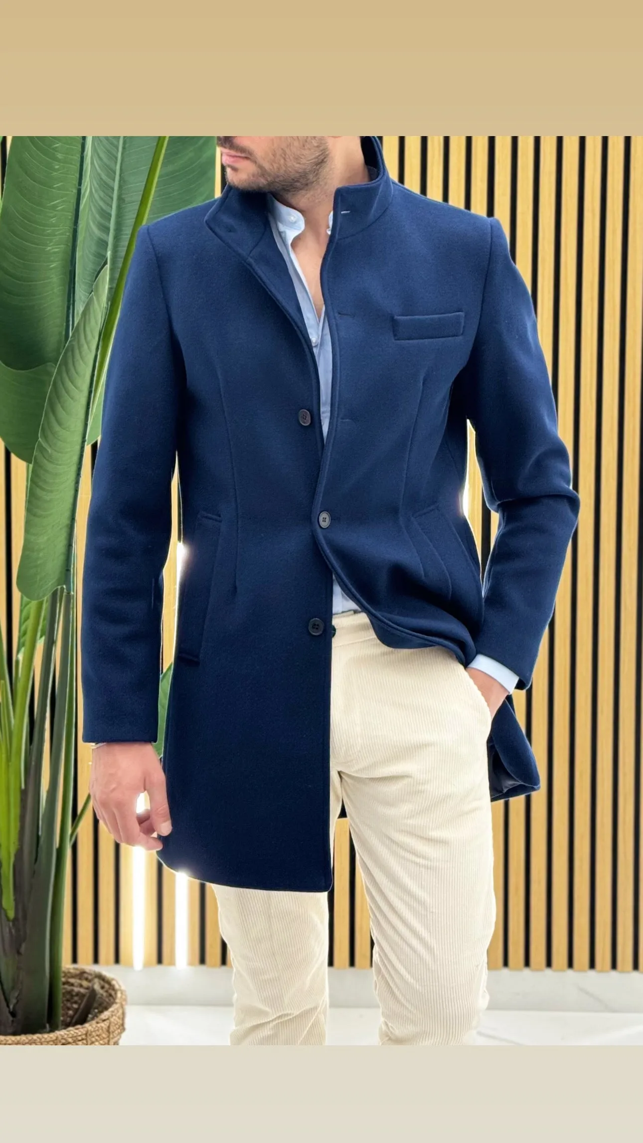 Cappotto Collo Coreano