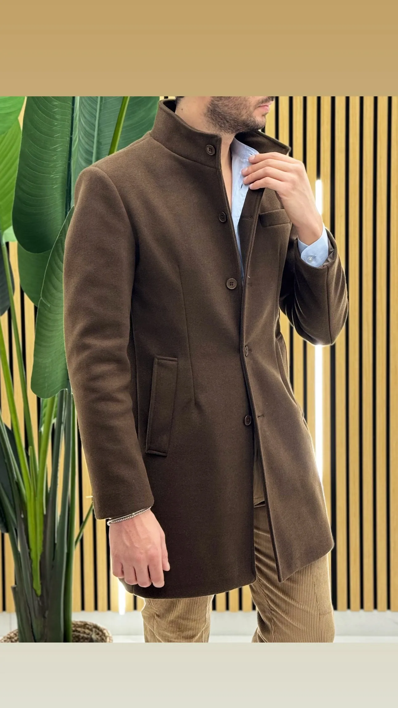 Cappotto Collo Coreano