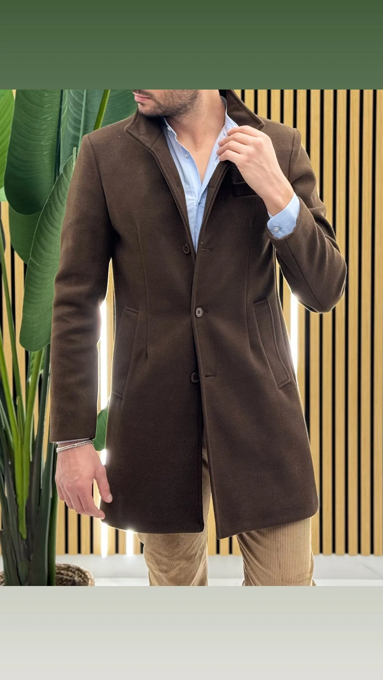 Cappotto Collo Coreano