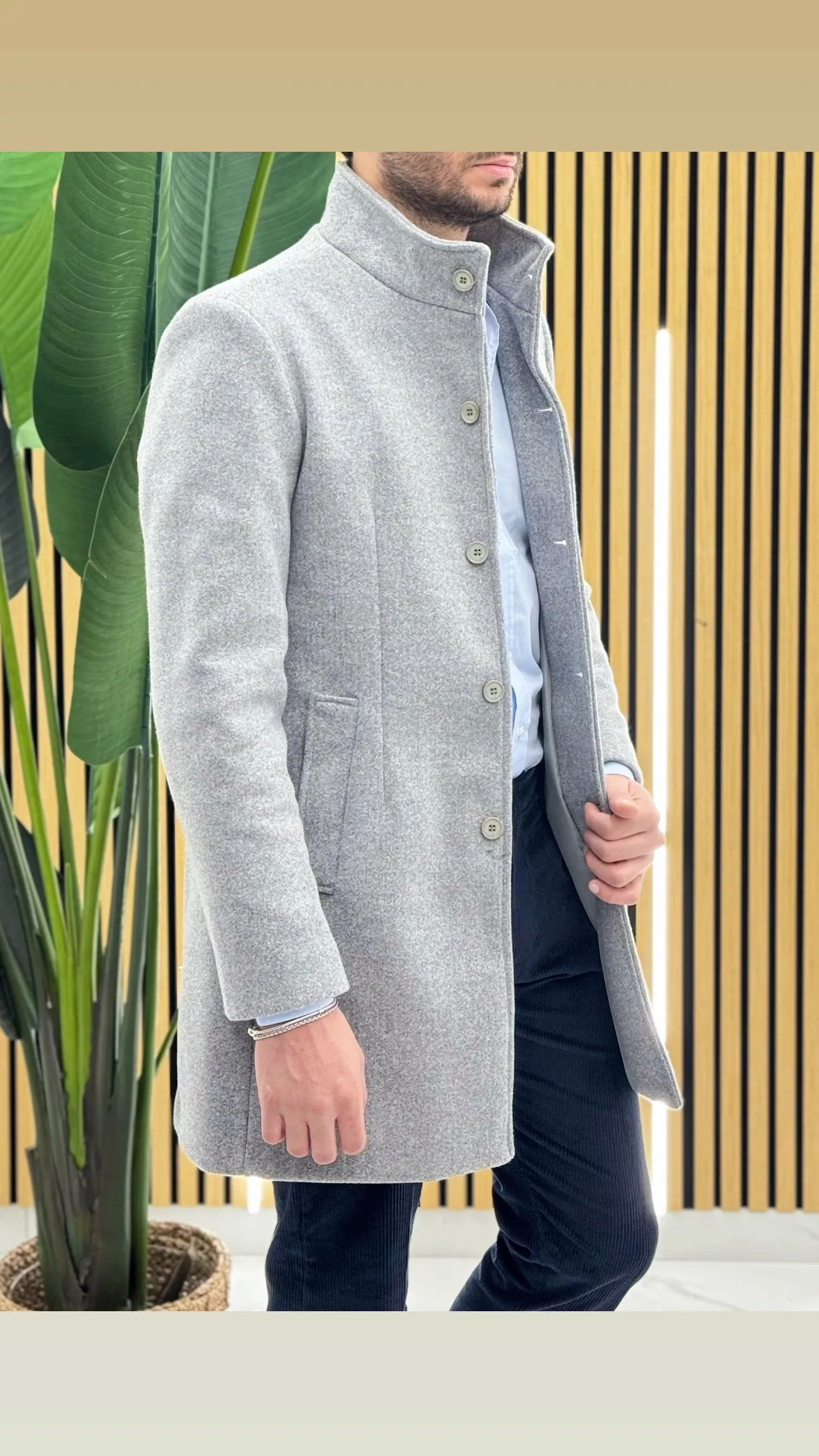 Cappotto Collo Coreano