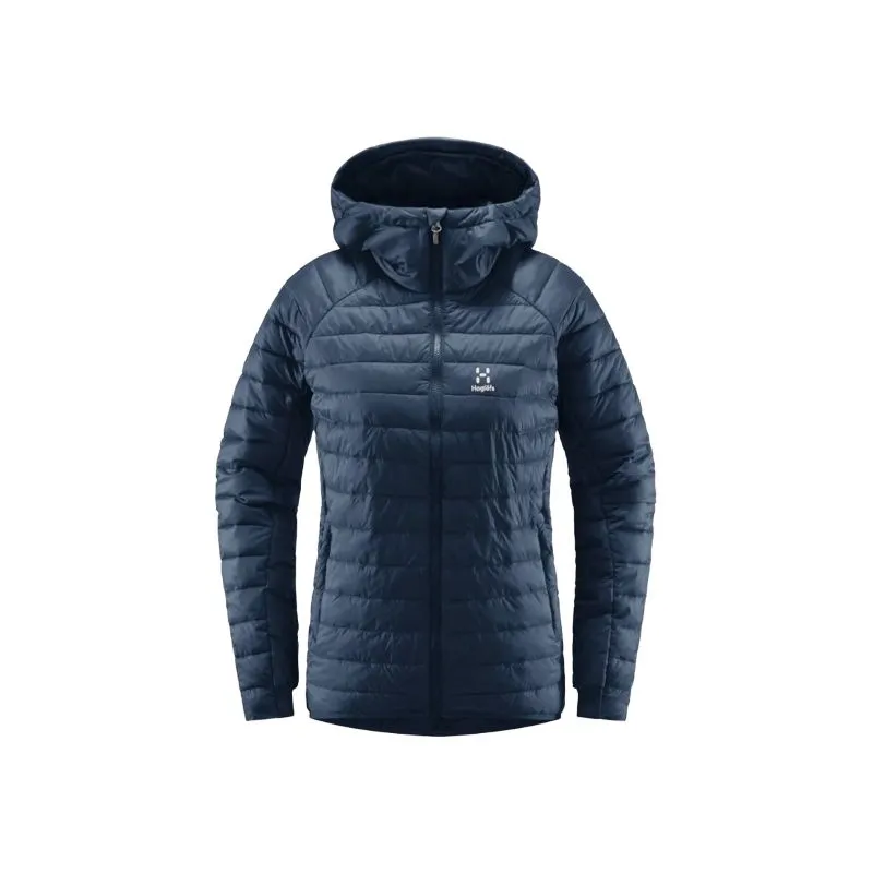 Cappotto con cappuccio HAGLOFS Spire Mimic da donna (tinta unita blu)