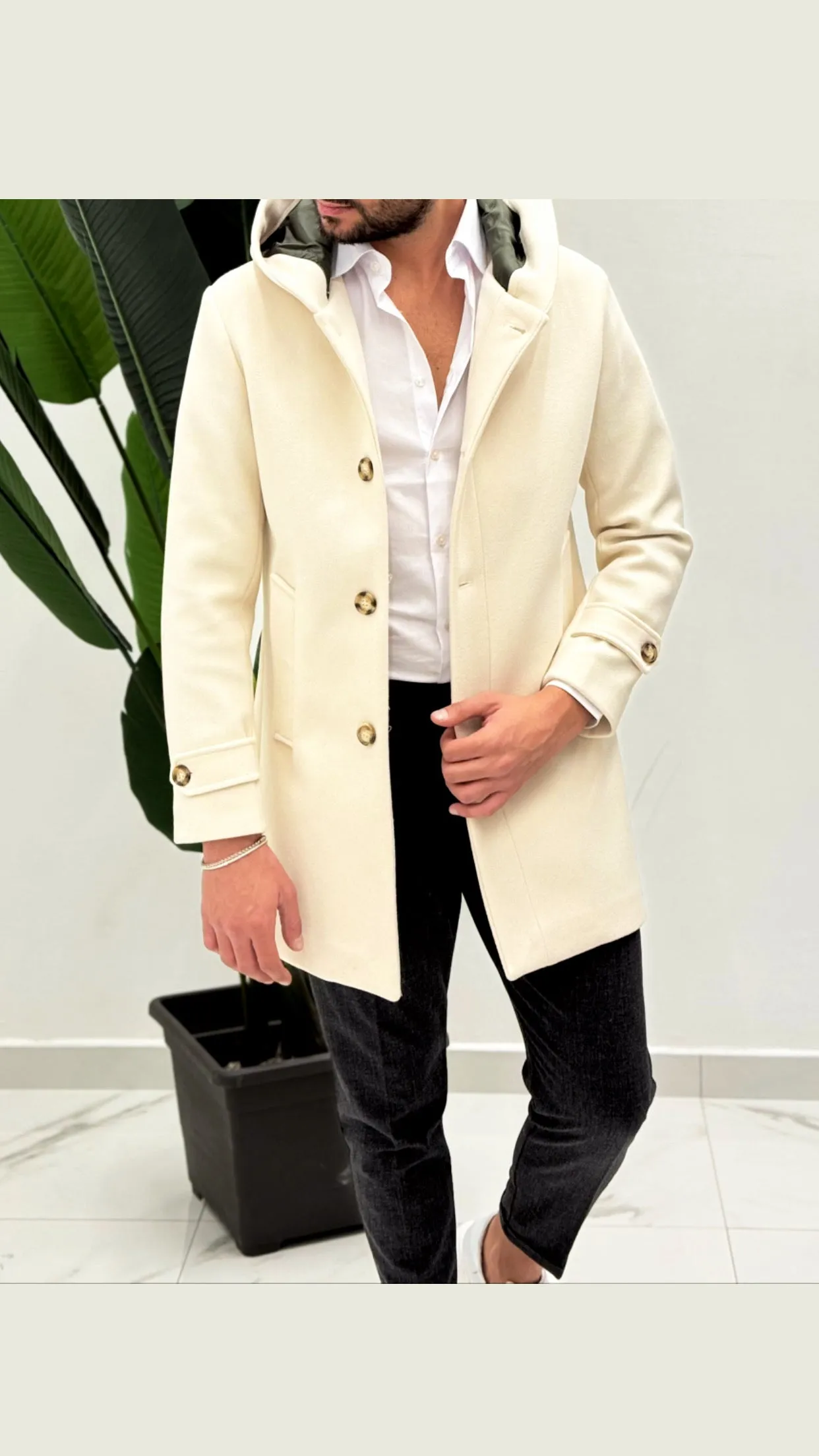 Cappotto con cappuccio