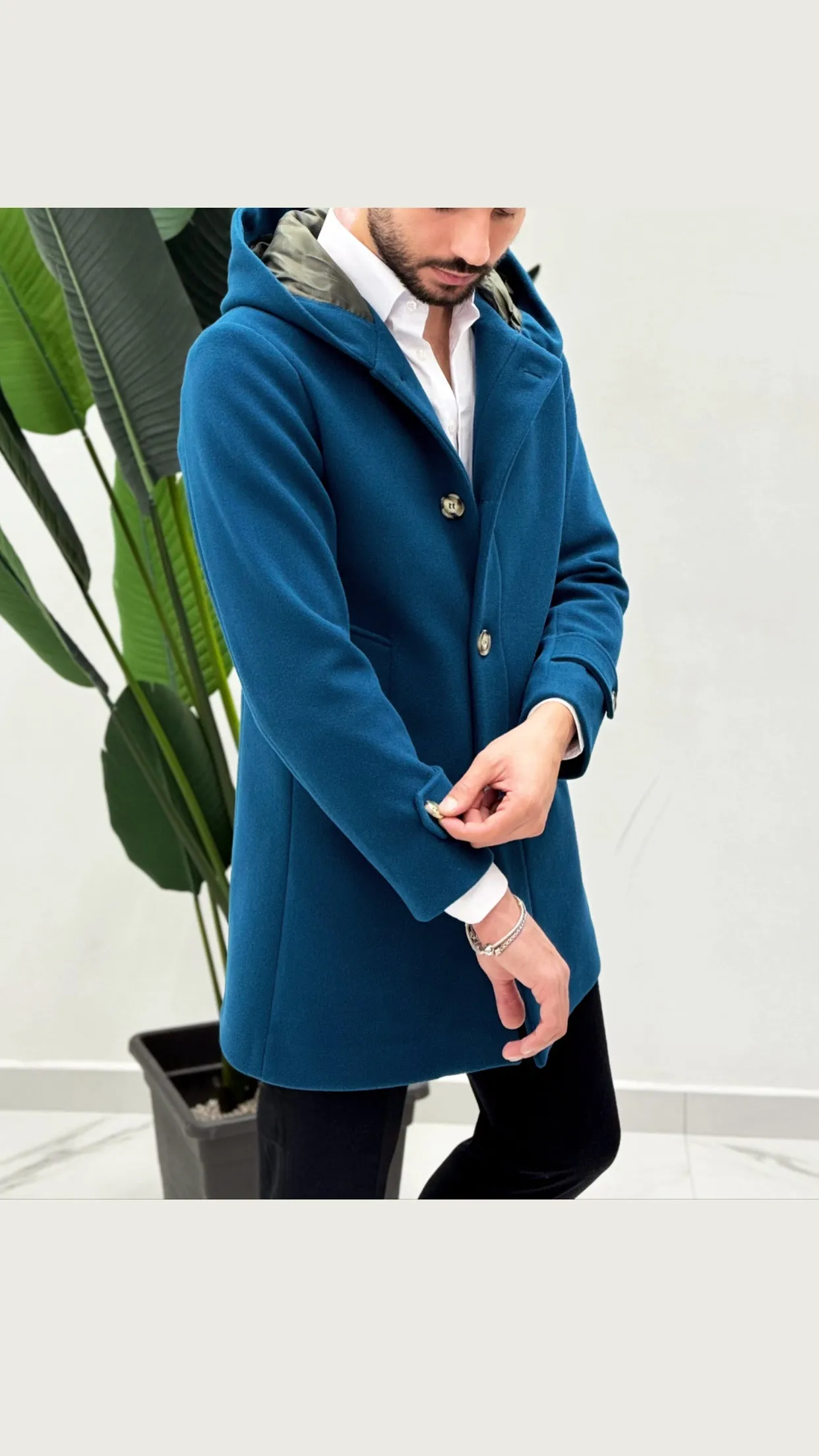 Cappotto con cappuccio