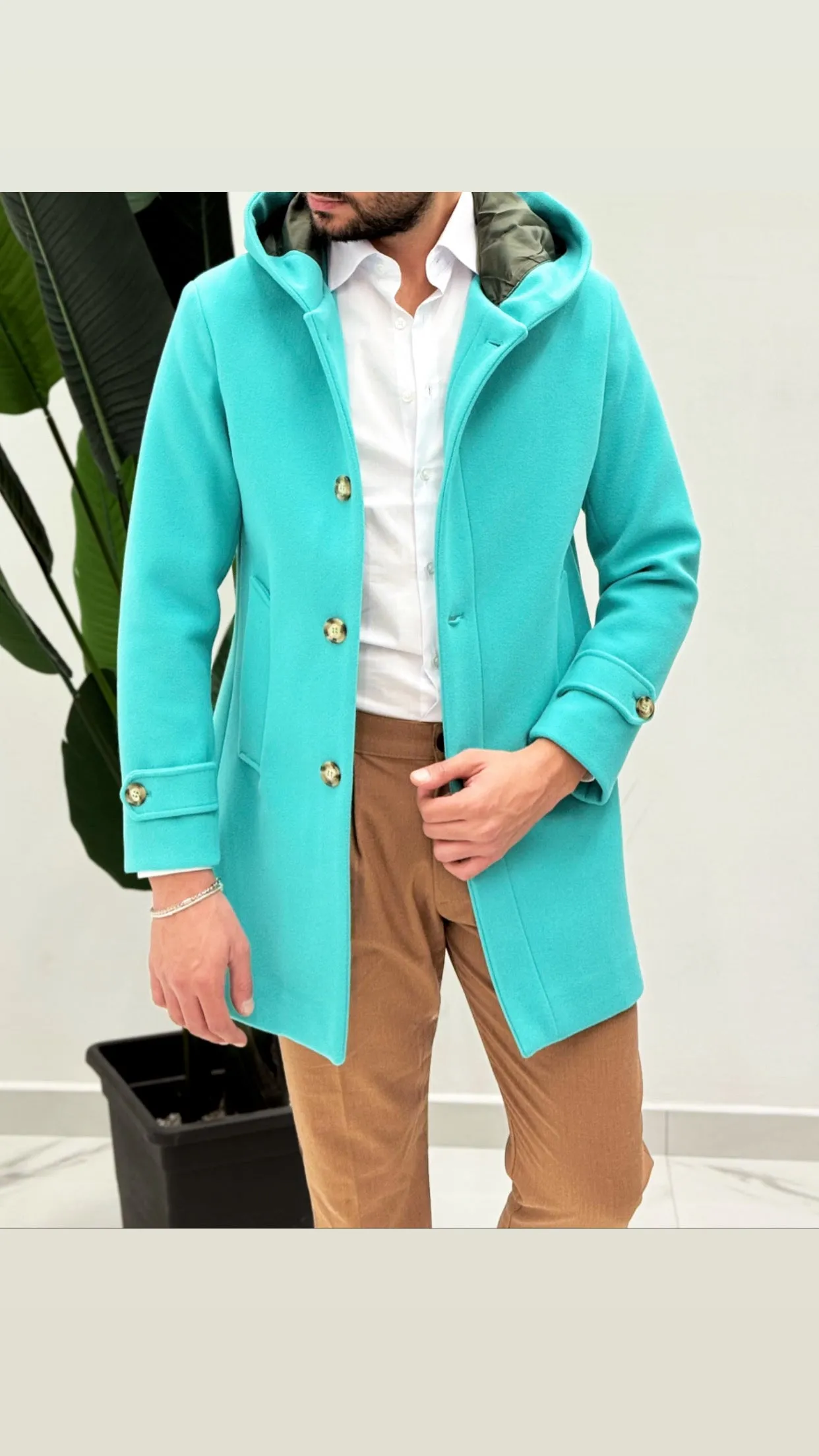 Cappotto con cappuccio