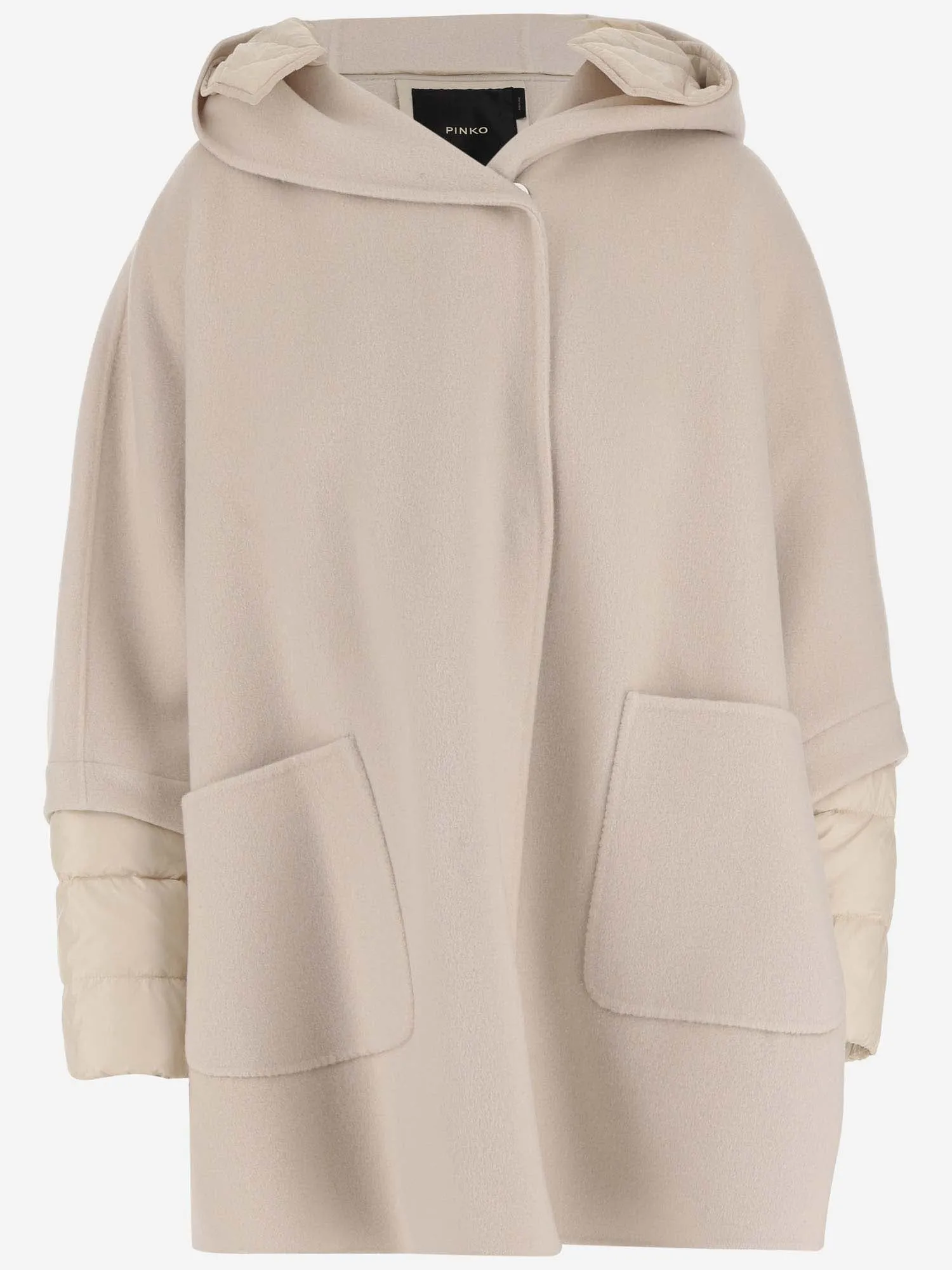 CAPPOTTO CORTO IN LANA CON PIUMINO IMBOTTITO