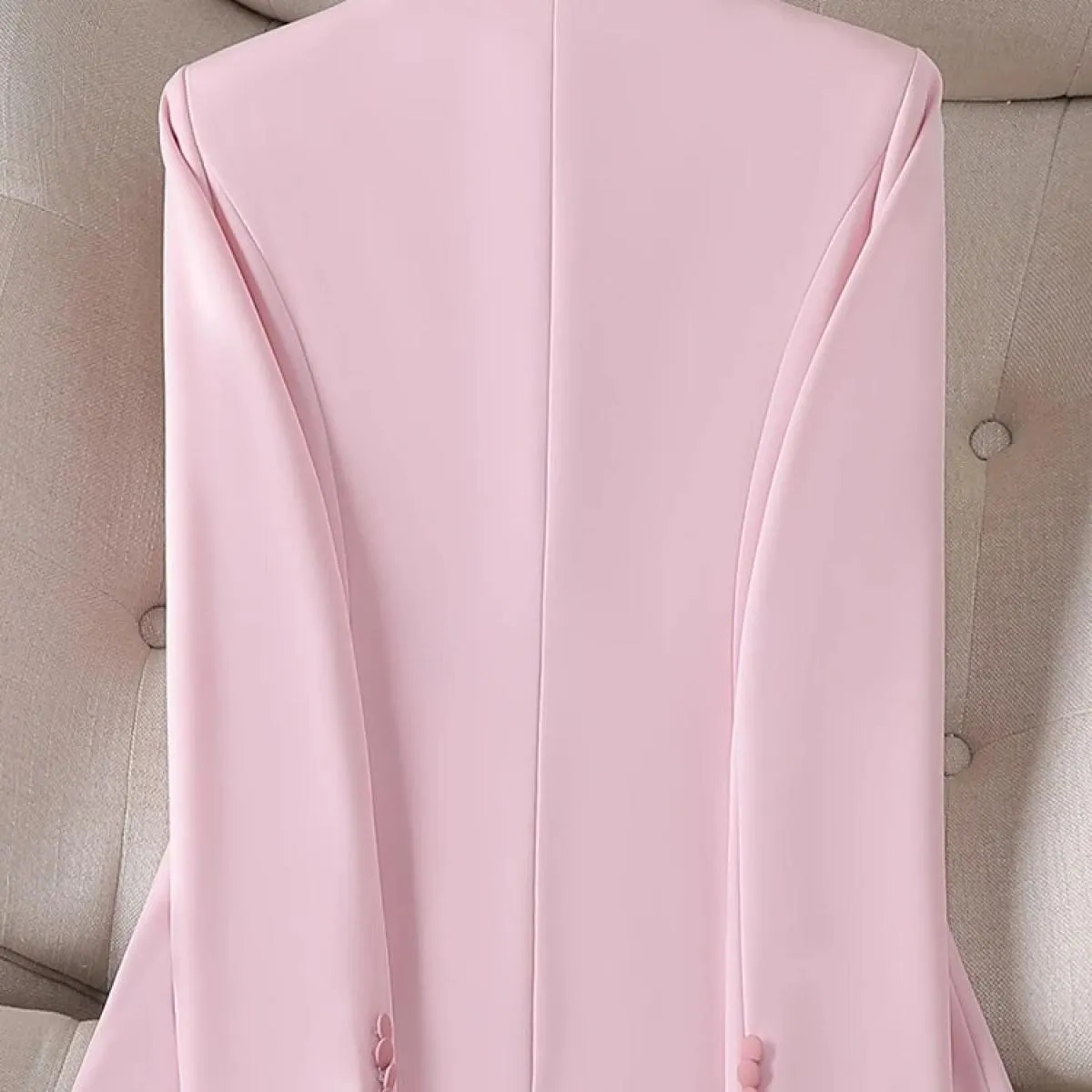Cappotto da giacca da lavoro da lavoro da donna da ufficio da donna alla moda rosa bianco per l'autunno inverno
