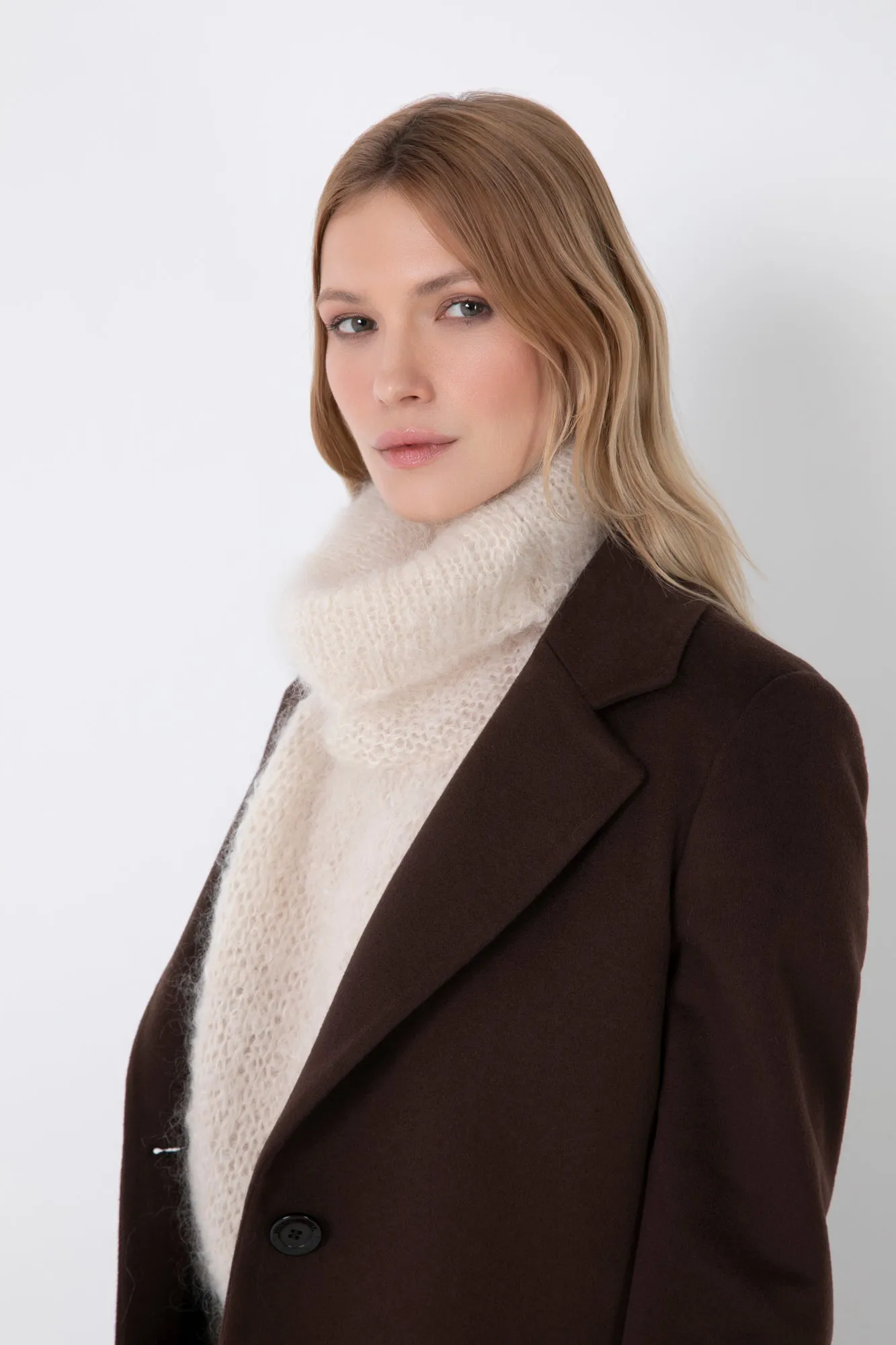 CAPPOTTO DRITTO  MISTO CACHEMIRE