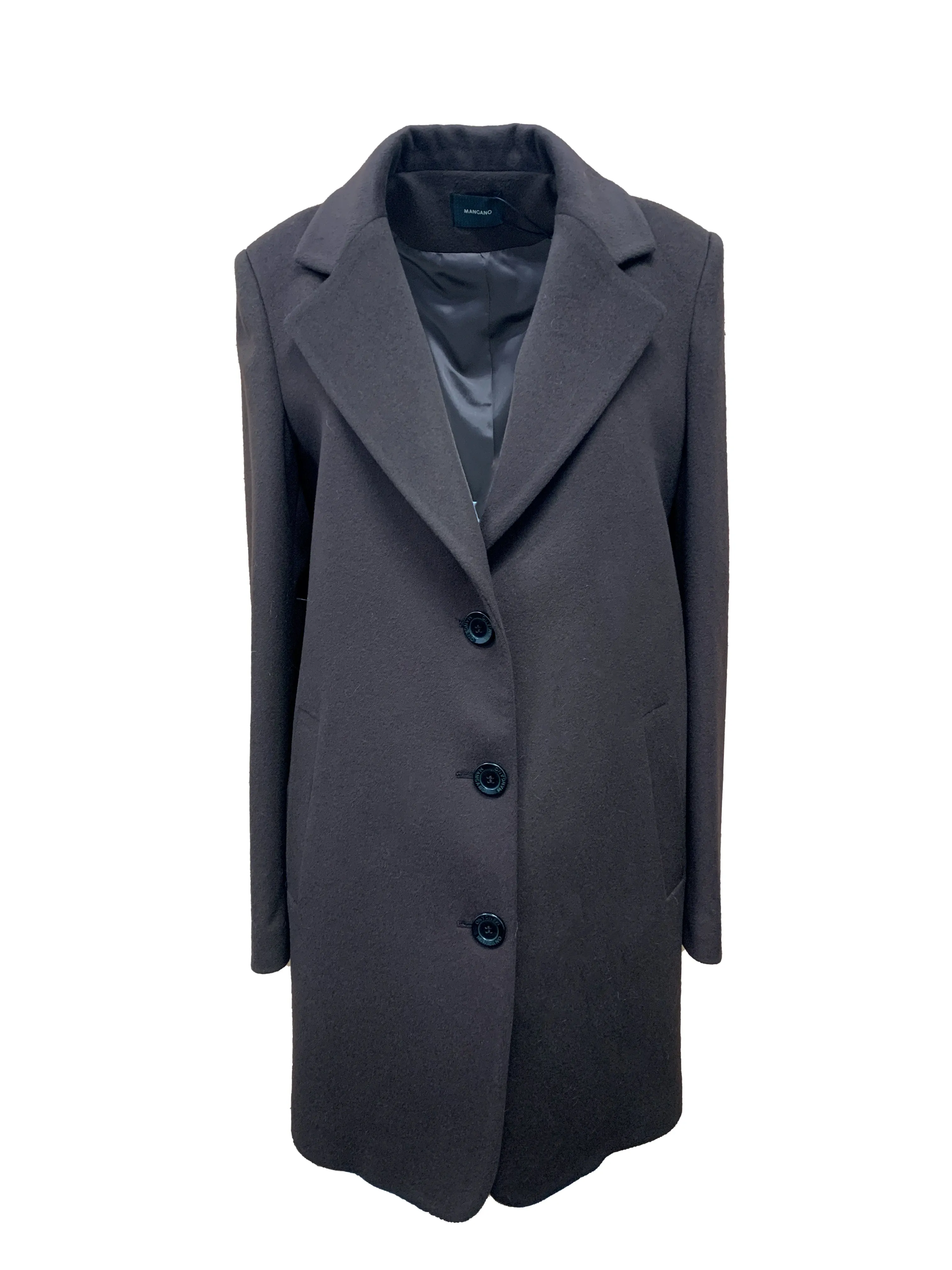 CAPPOTTO DRITTO  MISTO CACHEMIRE