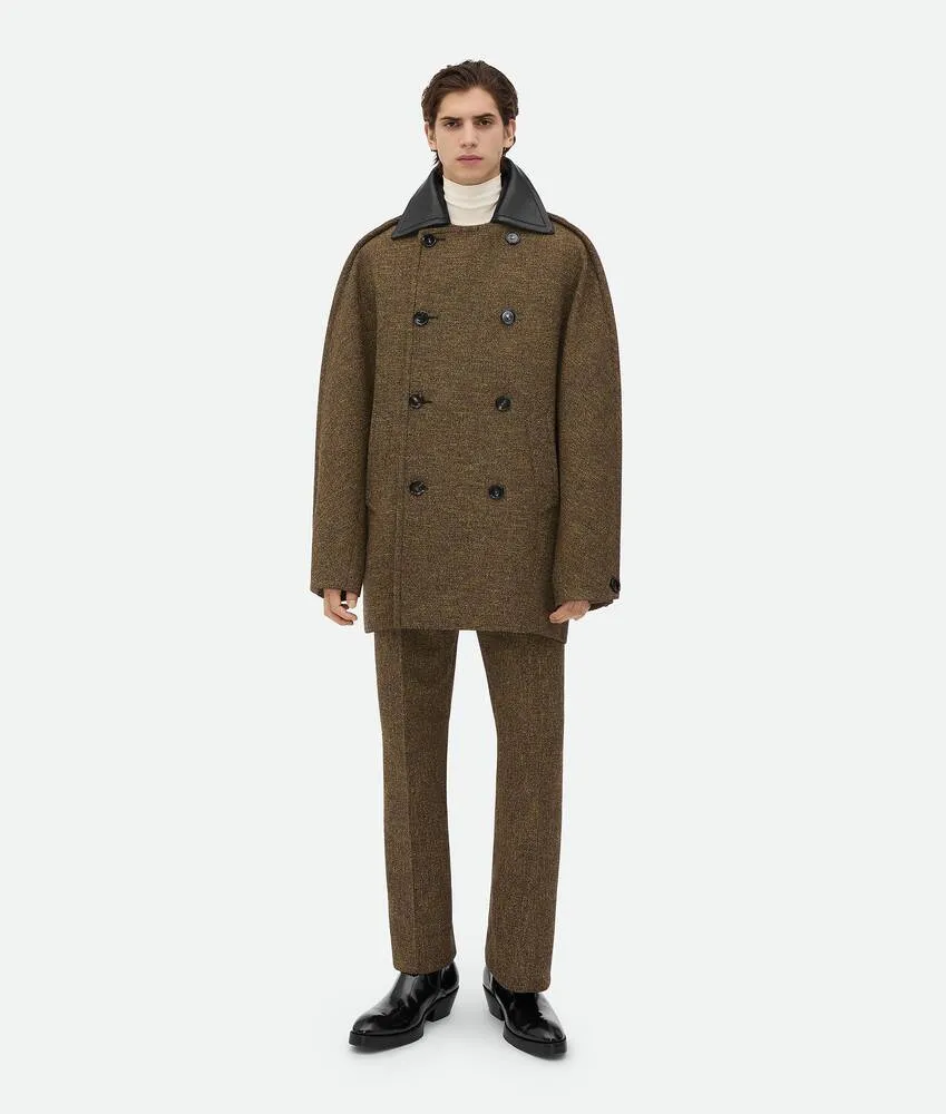 Cappotto in frisé di cotone compatto doppio 