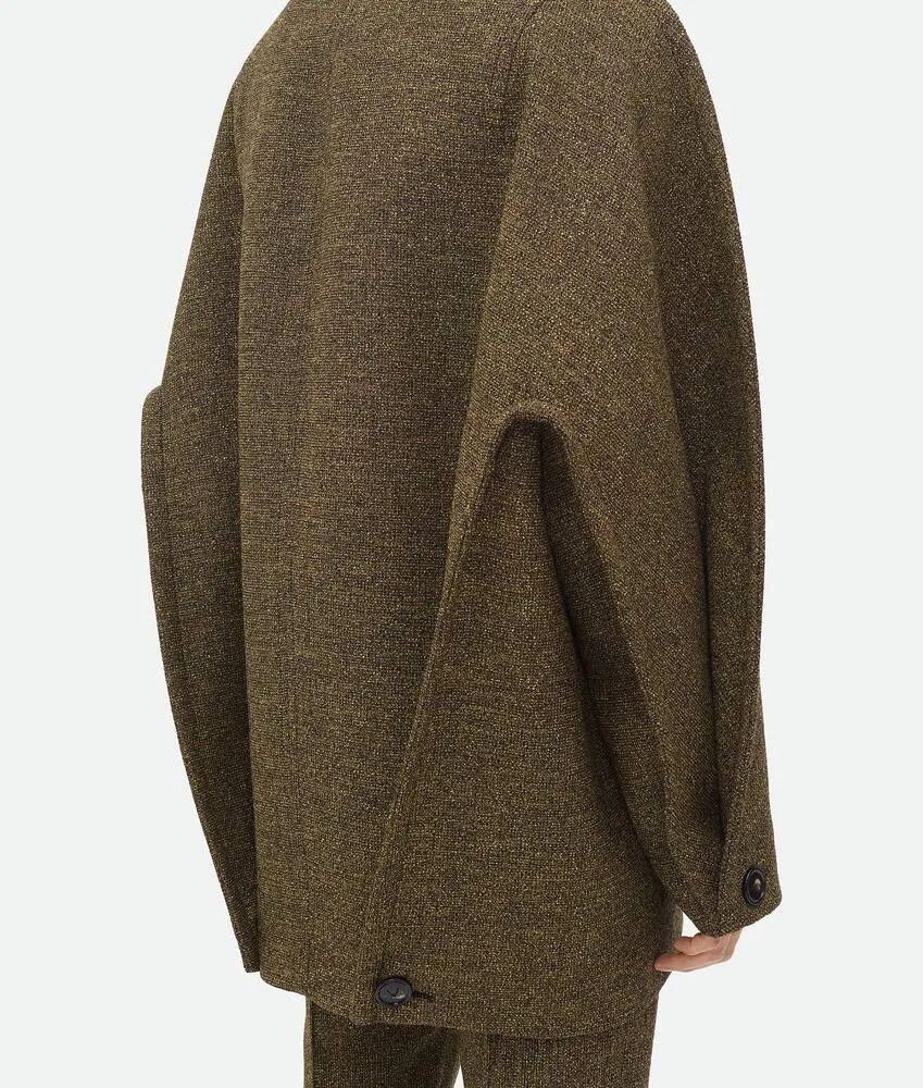 Cappotto in frisé di cotone compatto doppio 