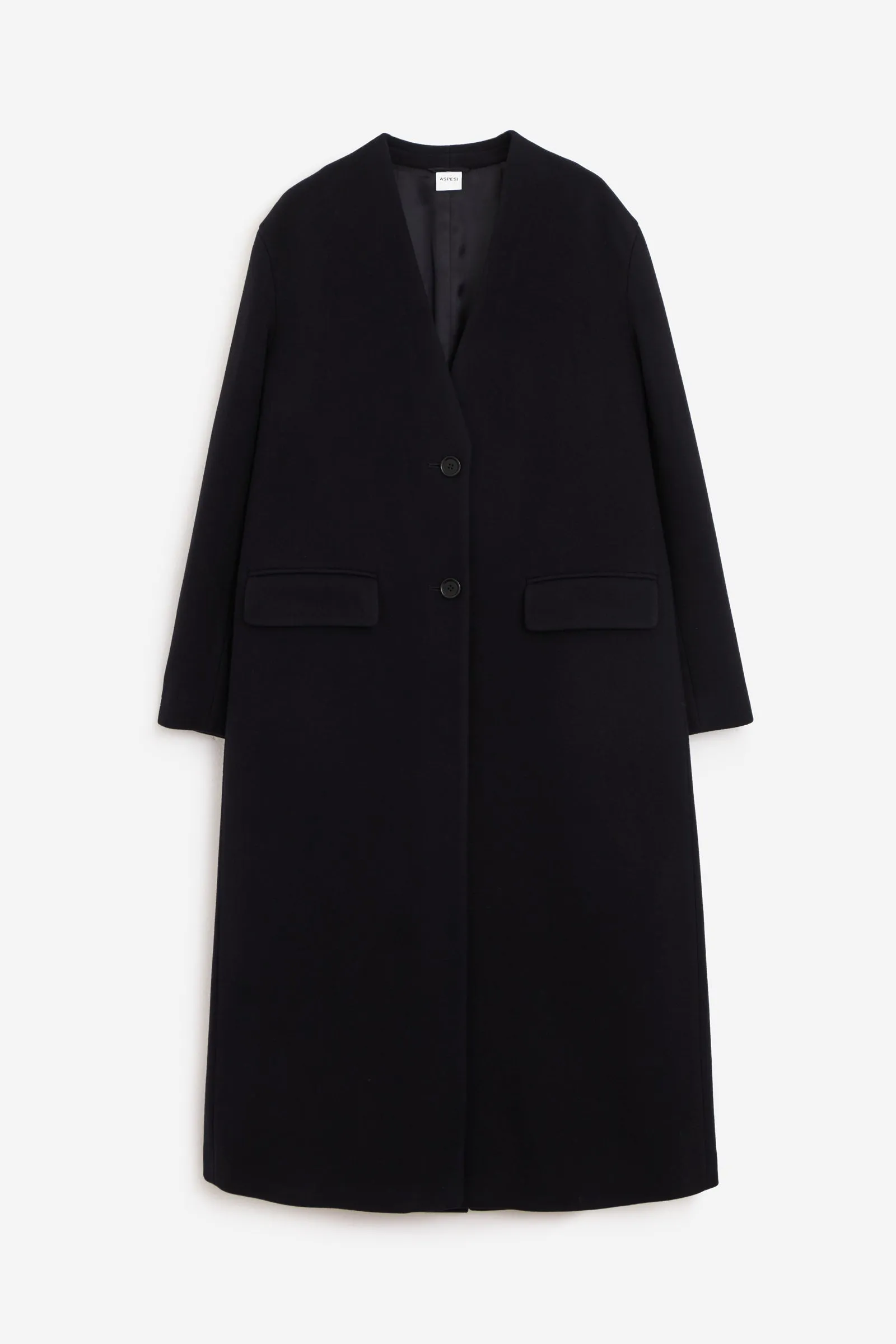 Cappotto in lana blu