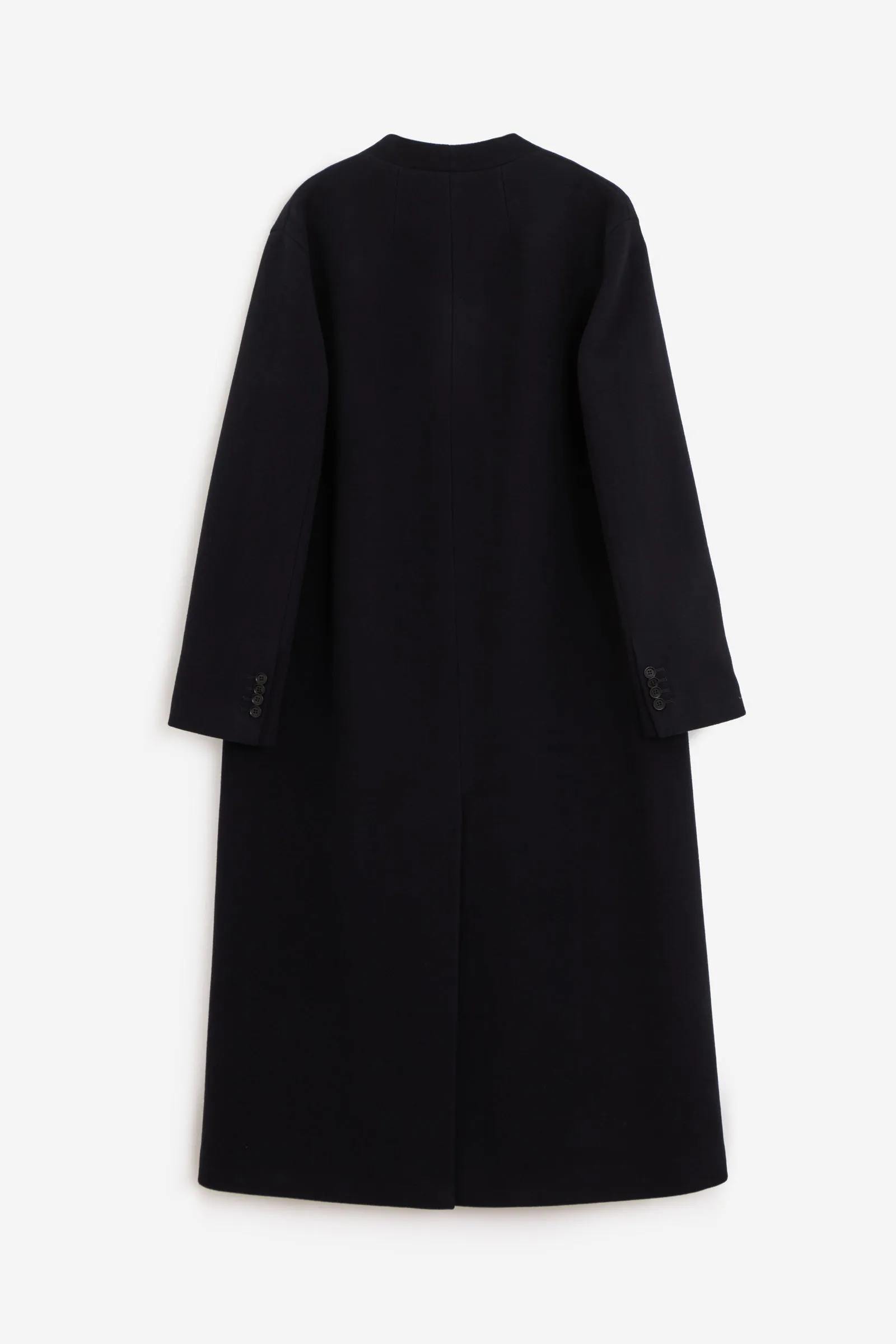 Cappotto in lana blu