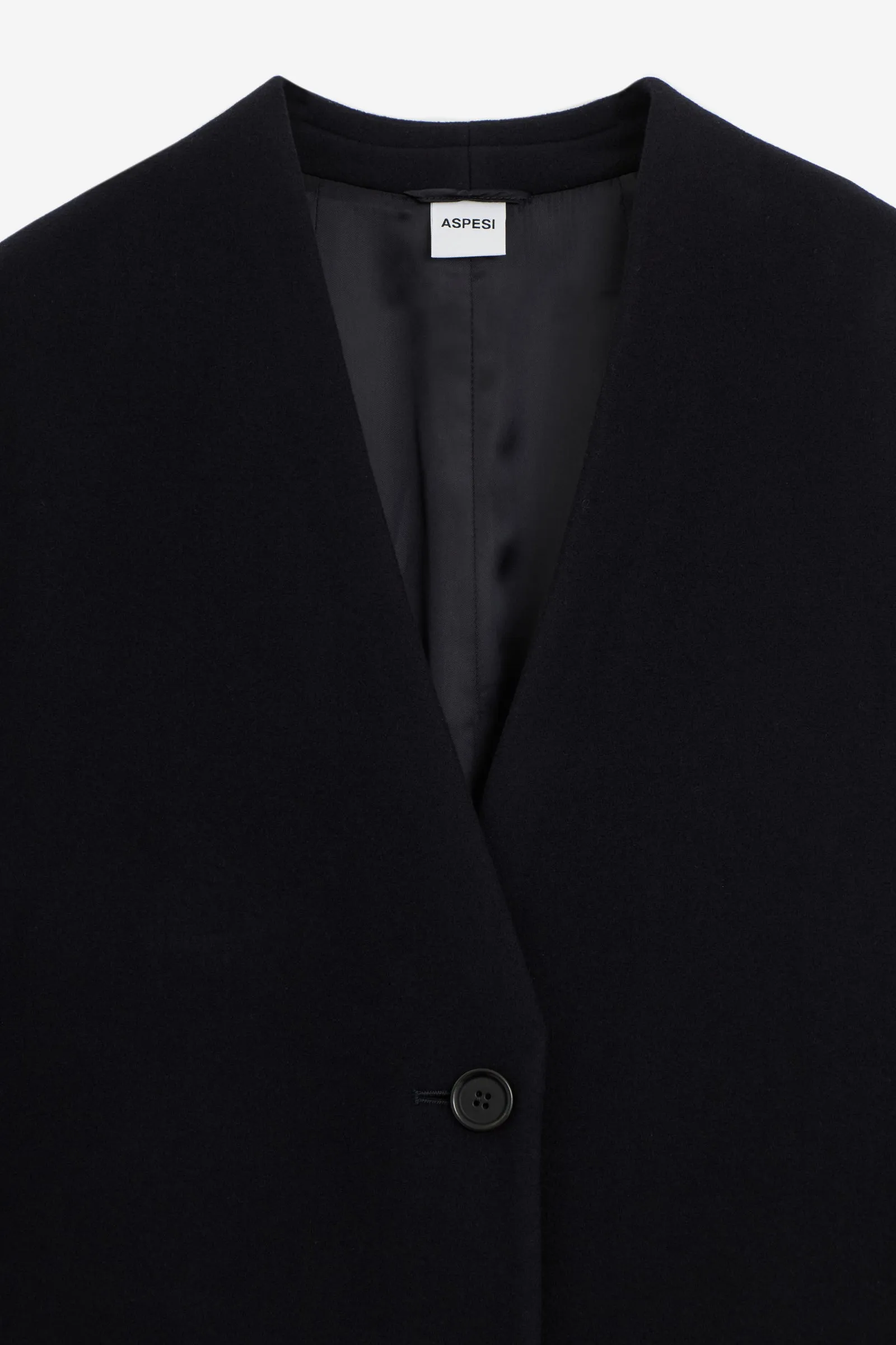 Cappotto in lana blu