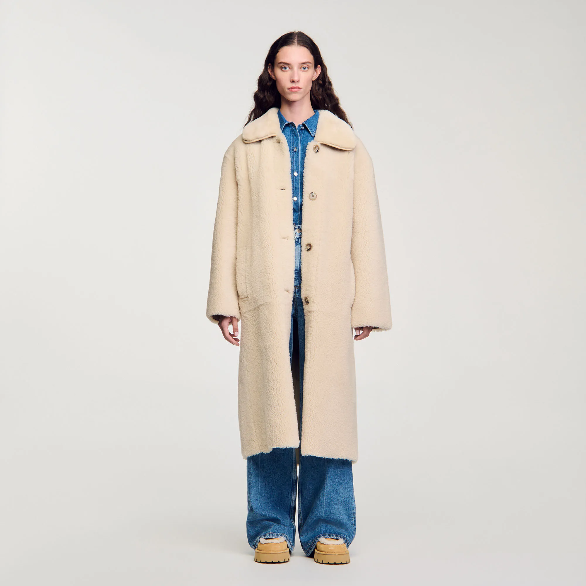Cappotto in scamosciato