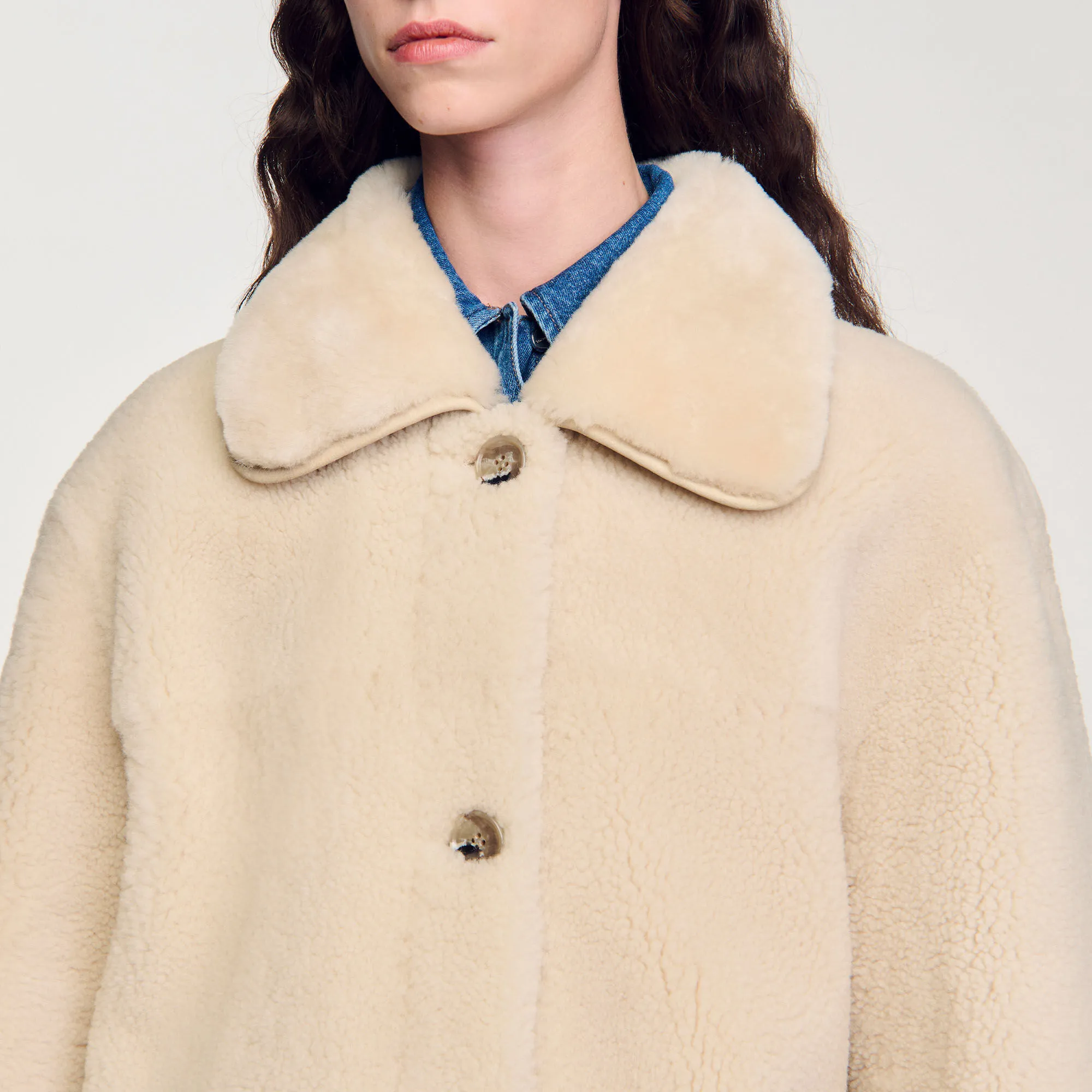 Cappotto in scamosciato