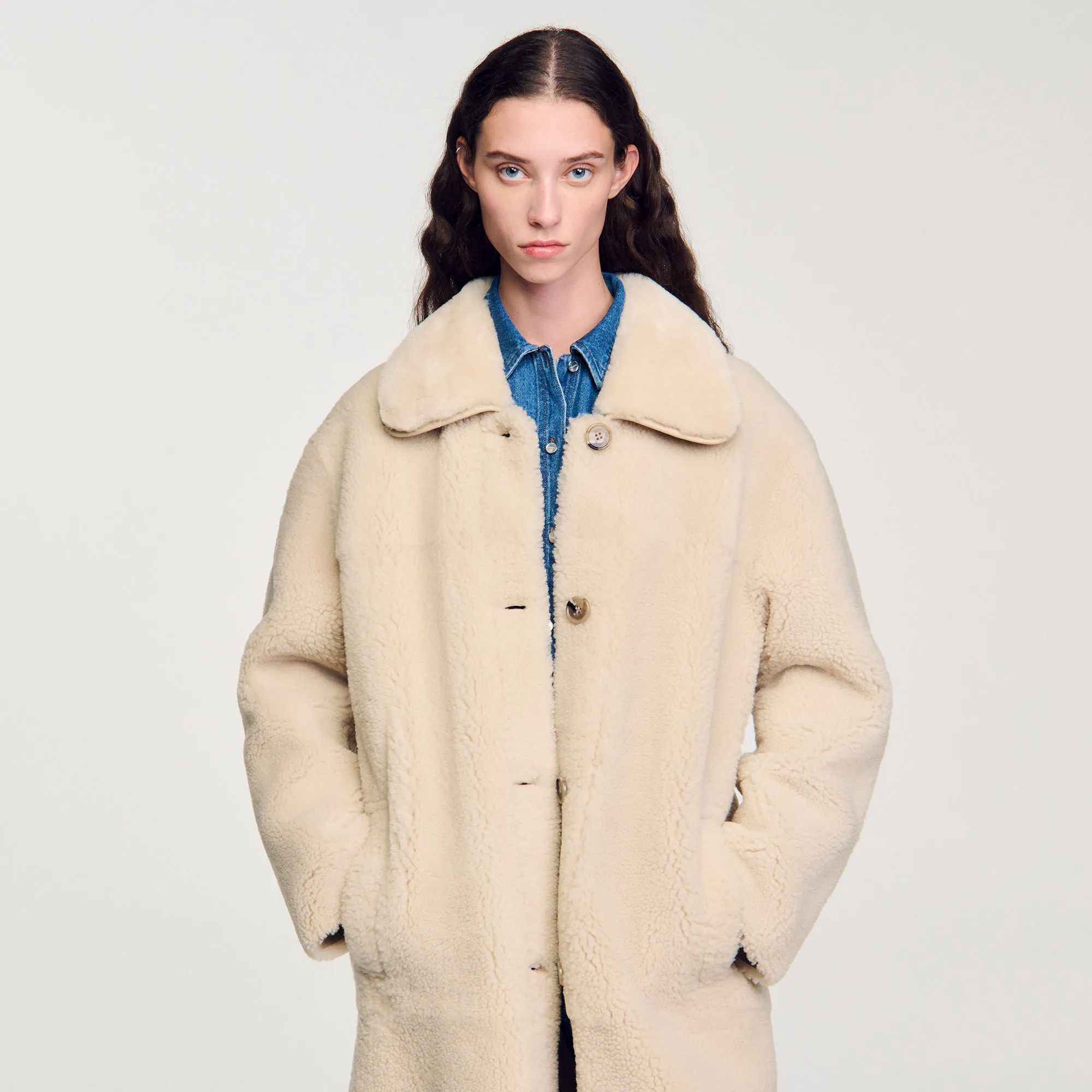 Cappotto in scamosciato