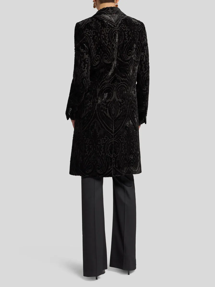 CAPPOTTO JACQUARD IN VELLUTO