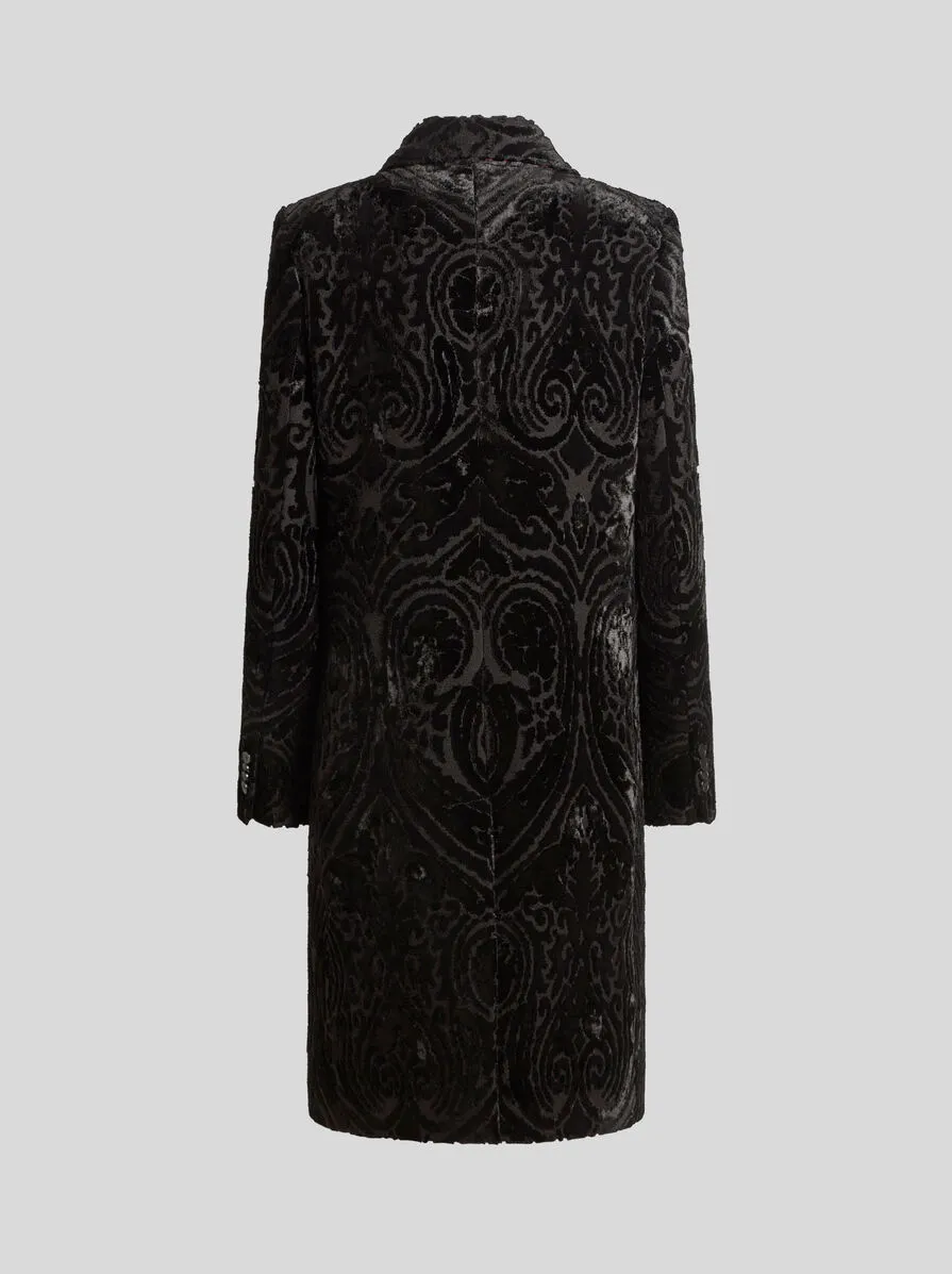 CAPPOTTO JACQUARD IN VELLUTO