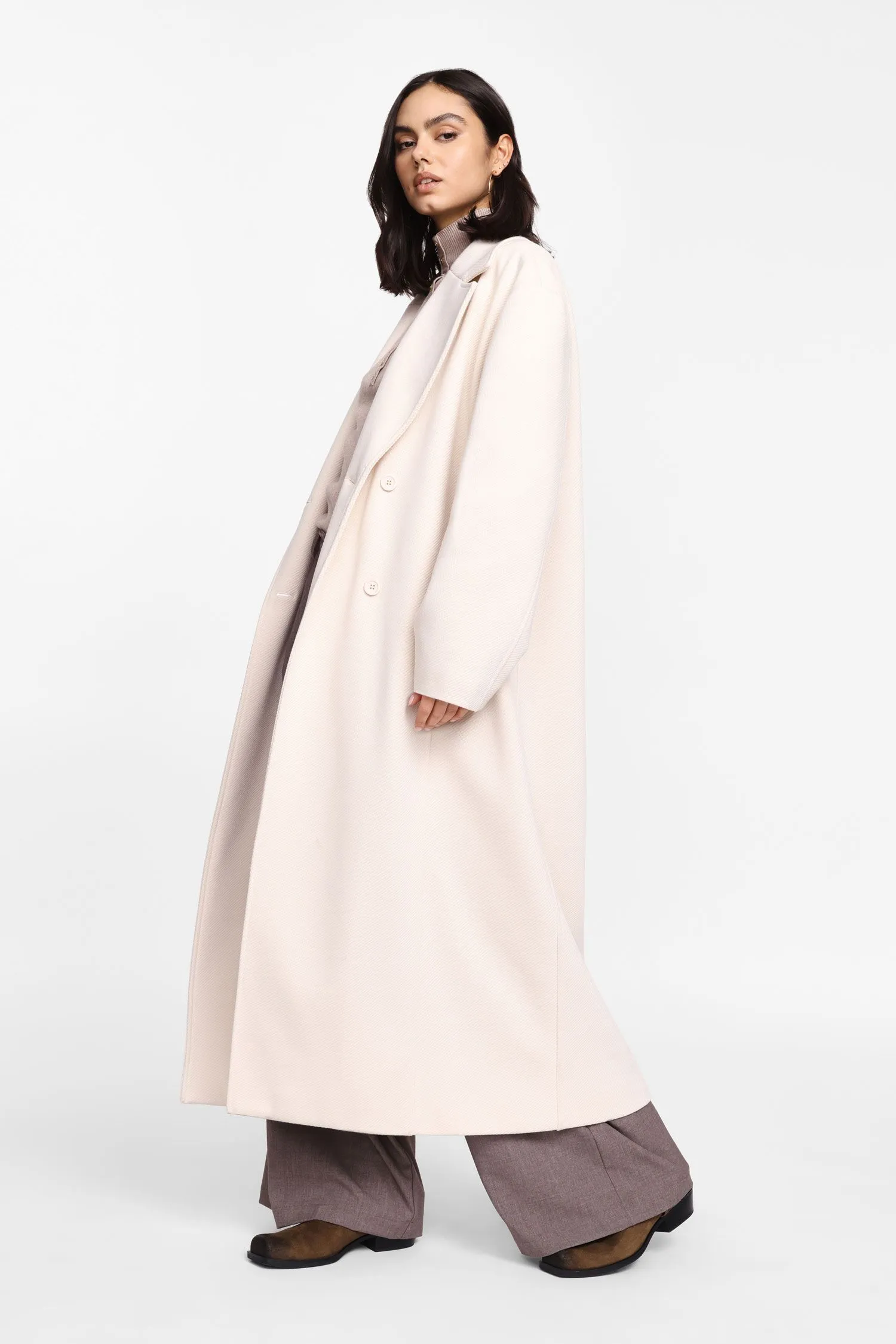  Cappotto lungo a doppio petto 