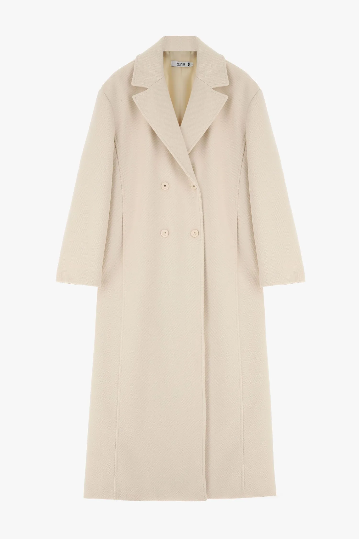  Cappotto lungo a doppio petto 