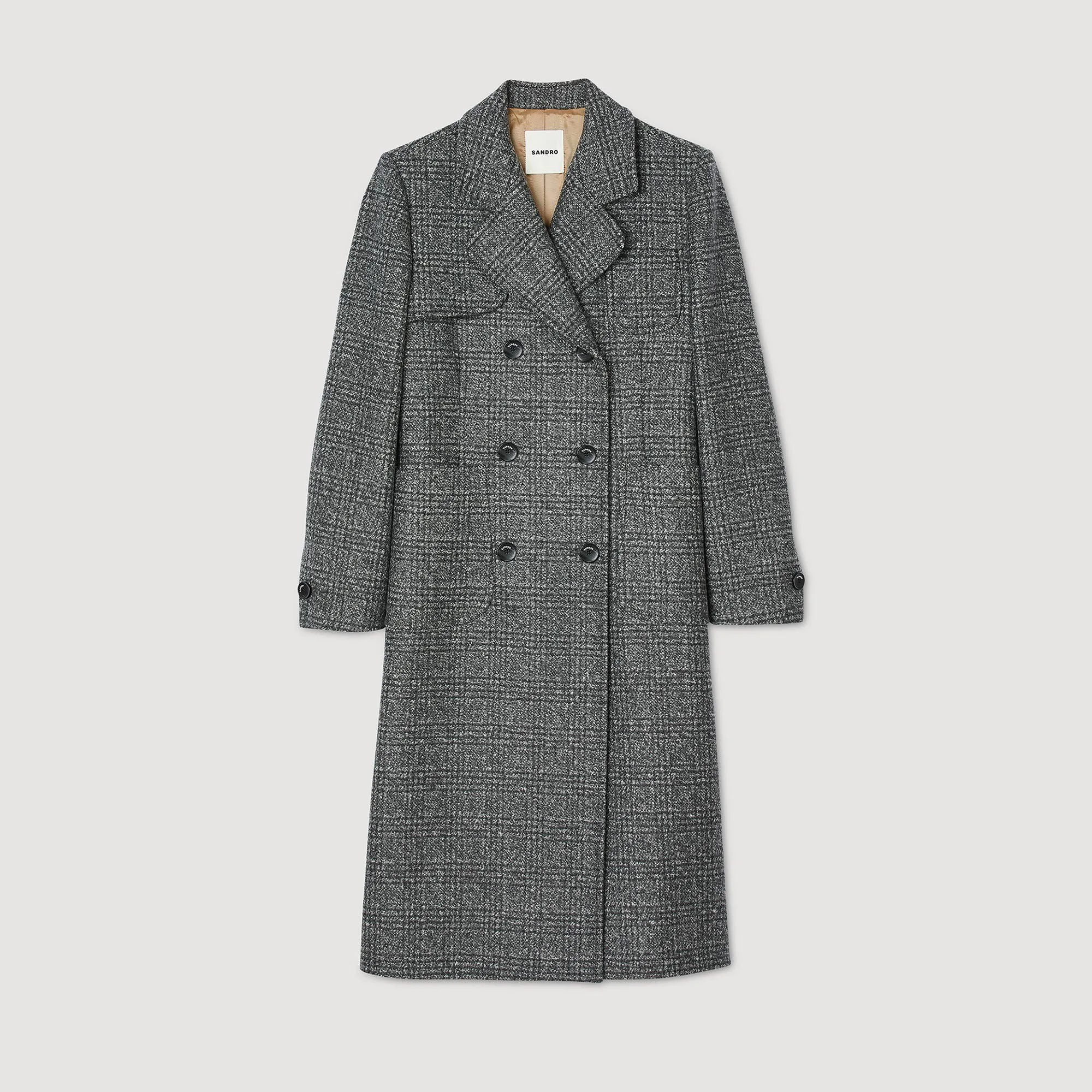 Cappotto lungo a quadri