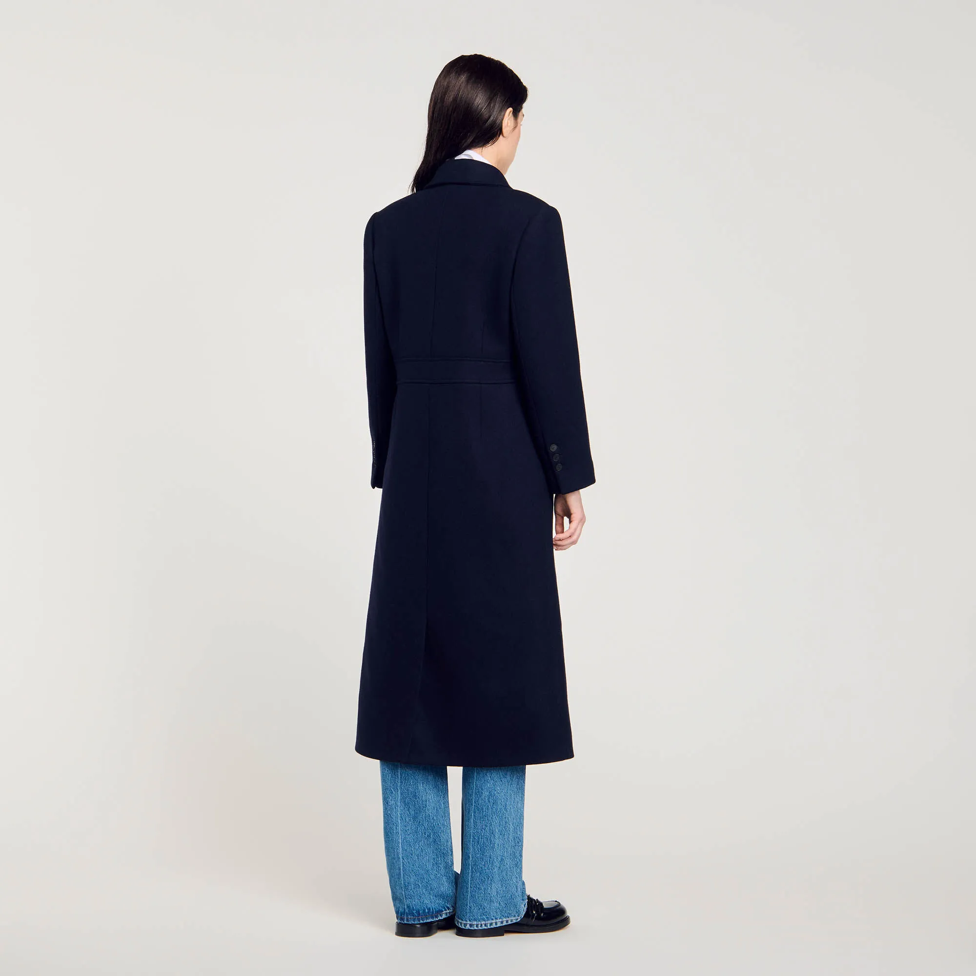 Cappotto lungo attillato