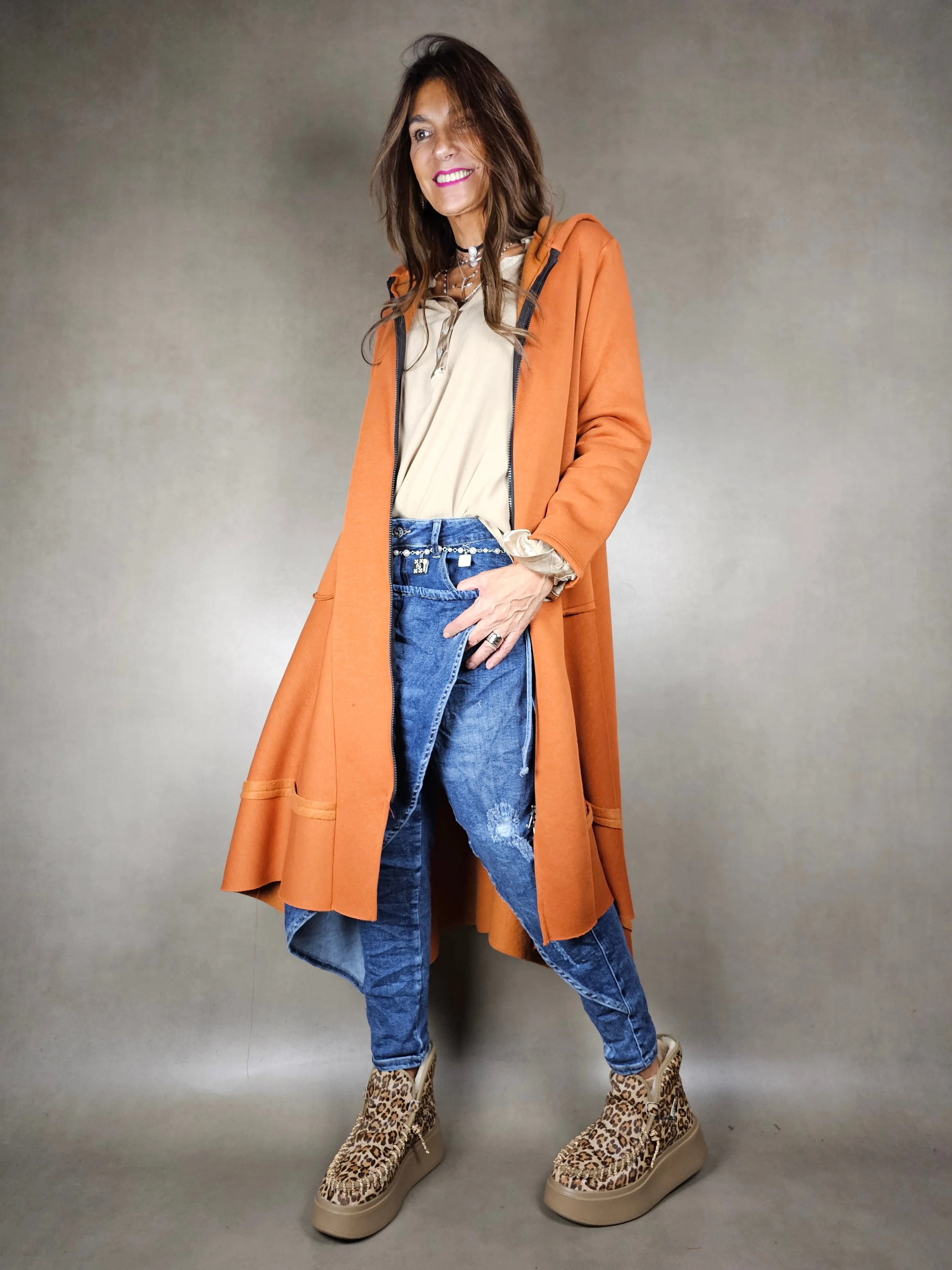 cappotto neoprene cappuccio 100co