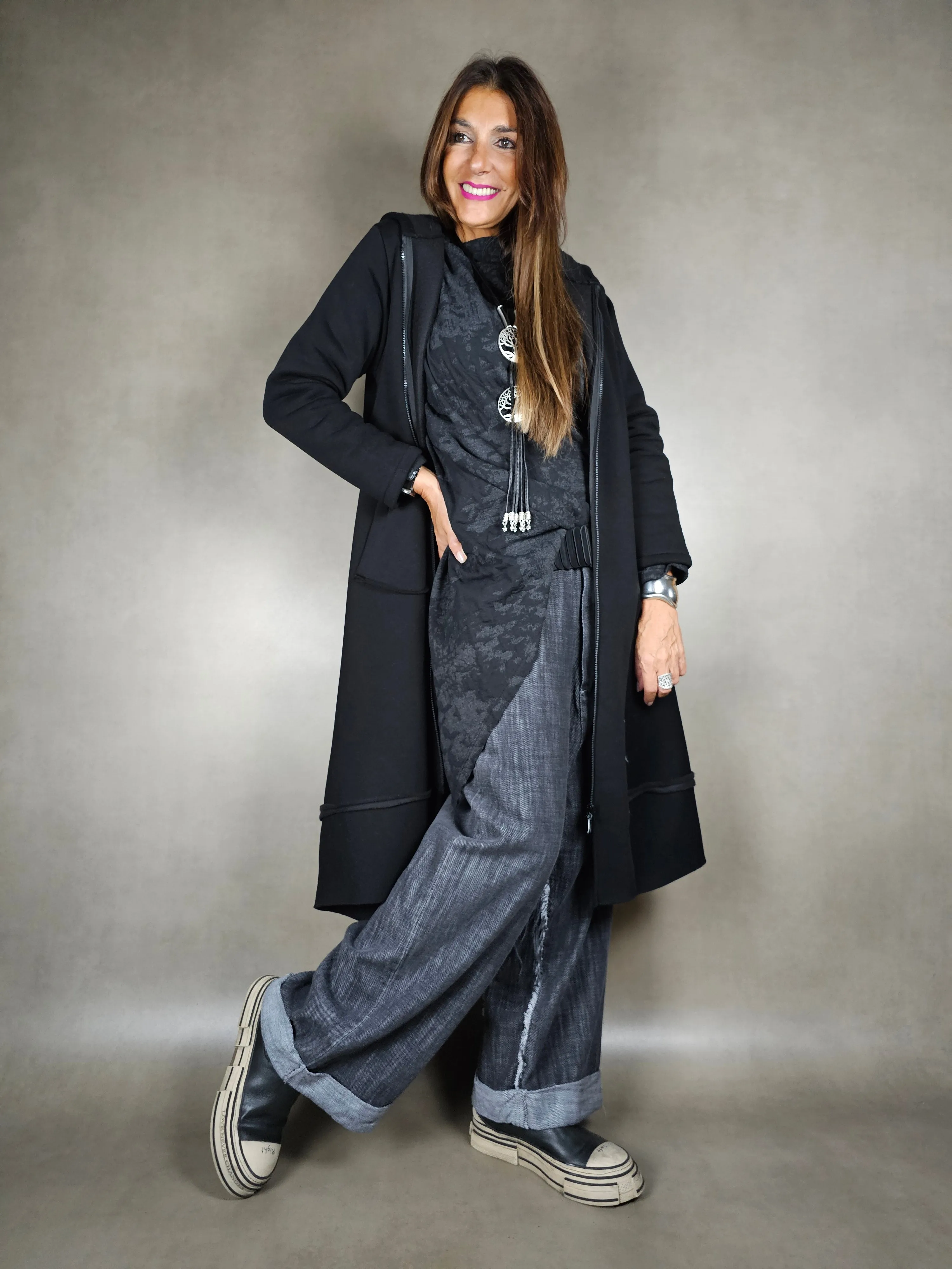 cappotto neoprene cappuccio 100co