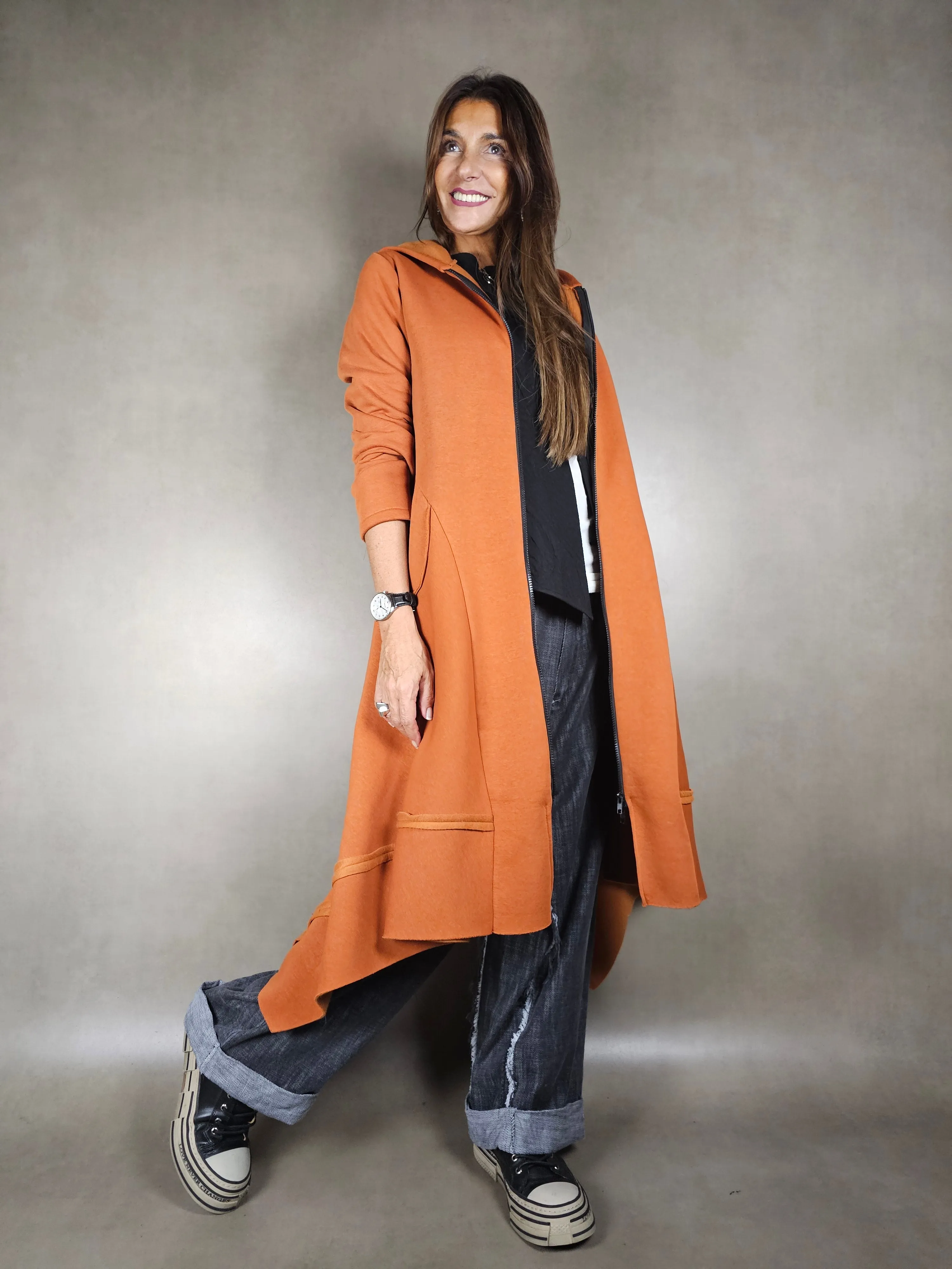 cappotto neoprene cappuccio 100co