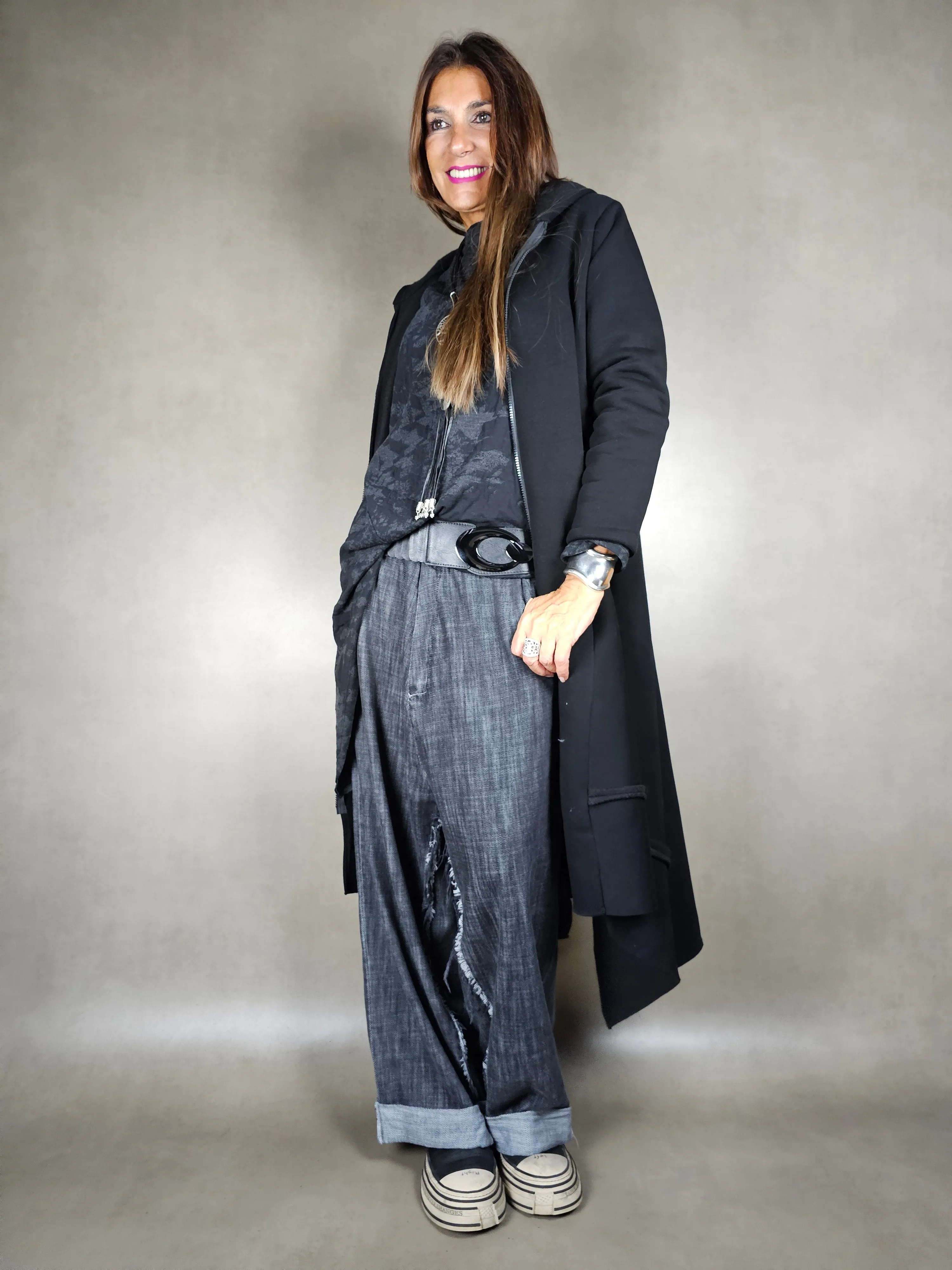 cappotto neoprene cappuccio 100co