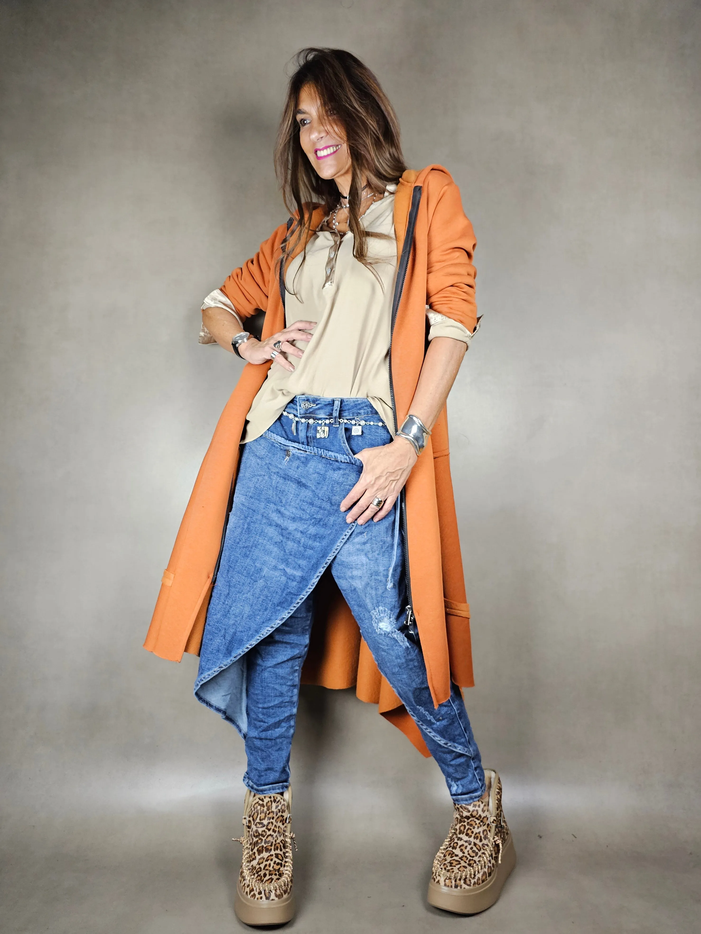 cappotto neoprene cappuccio 100co
