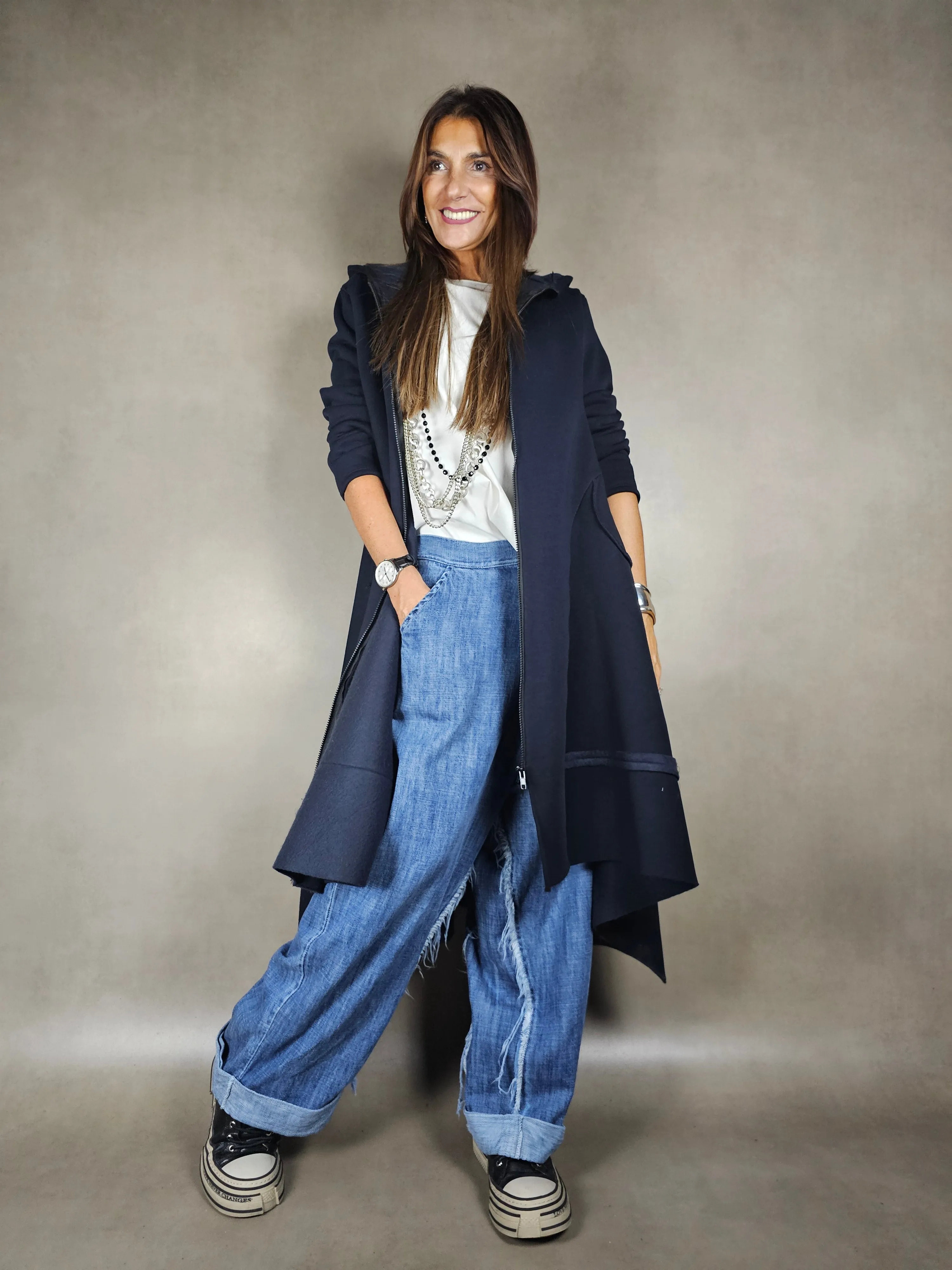 cappotto neoprene cappuccio 100co