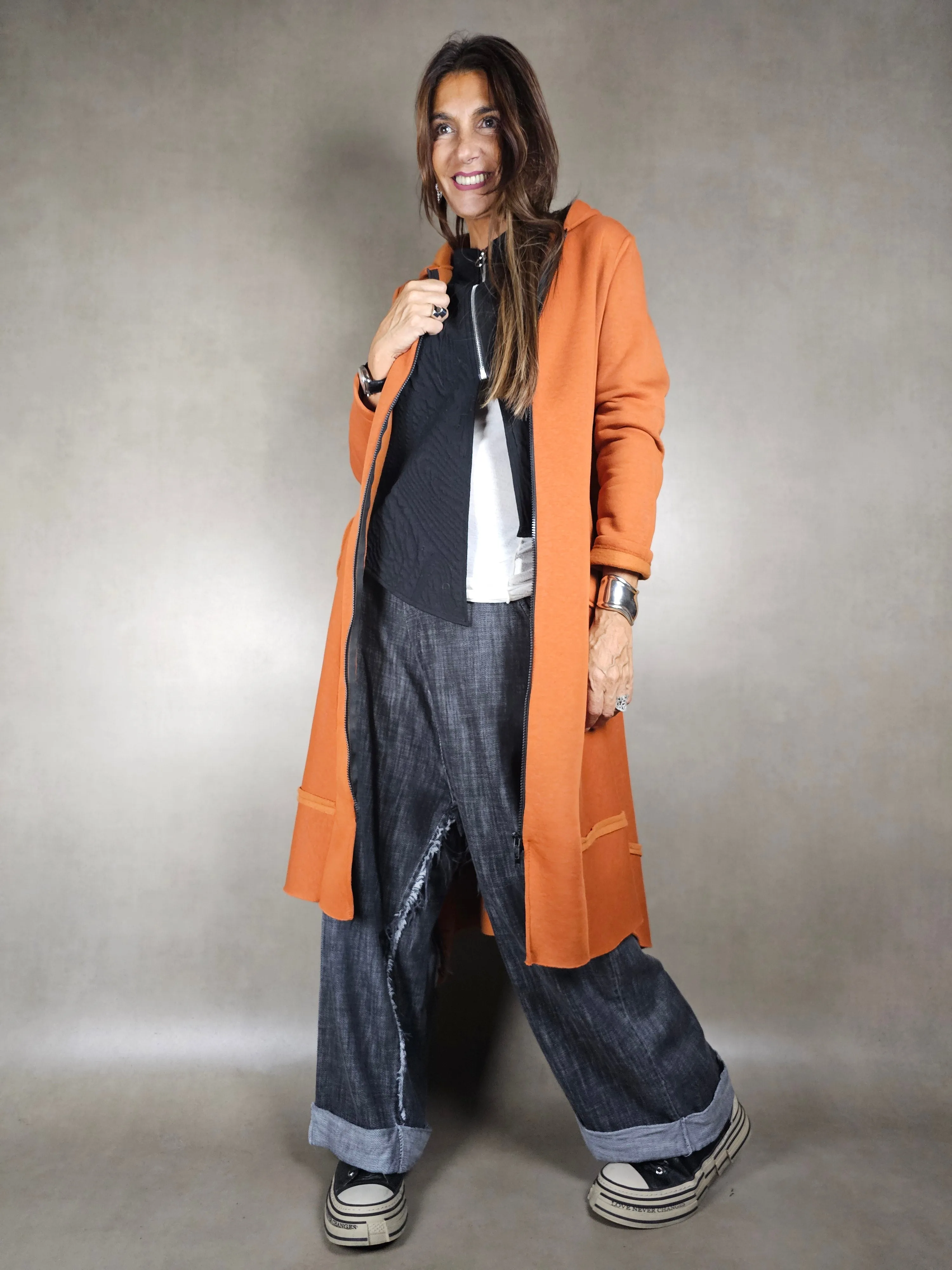 cappotto neoprene cappuccio 100co