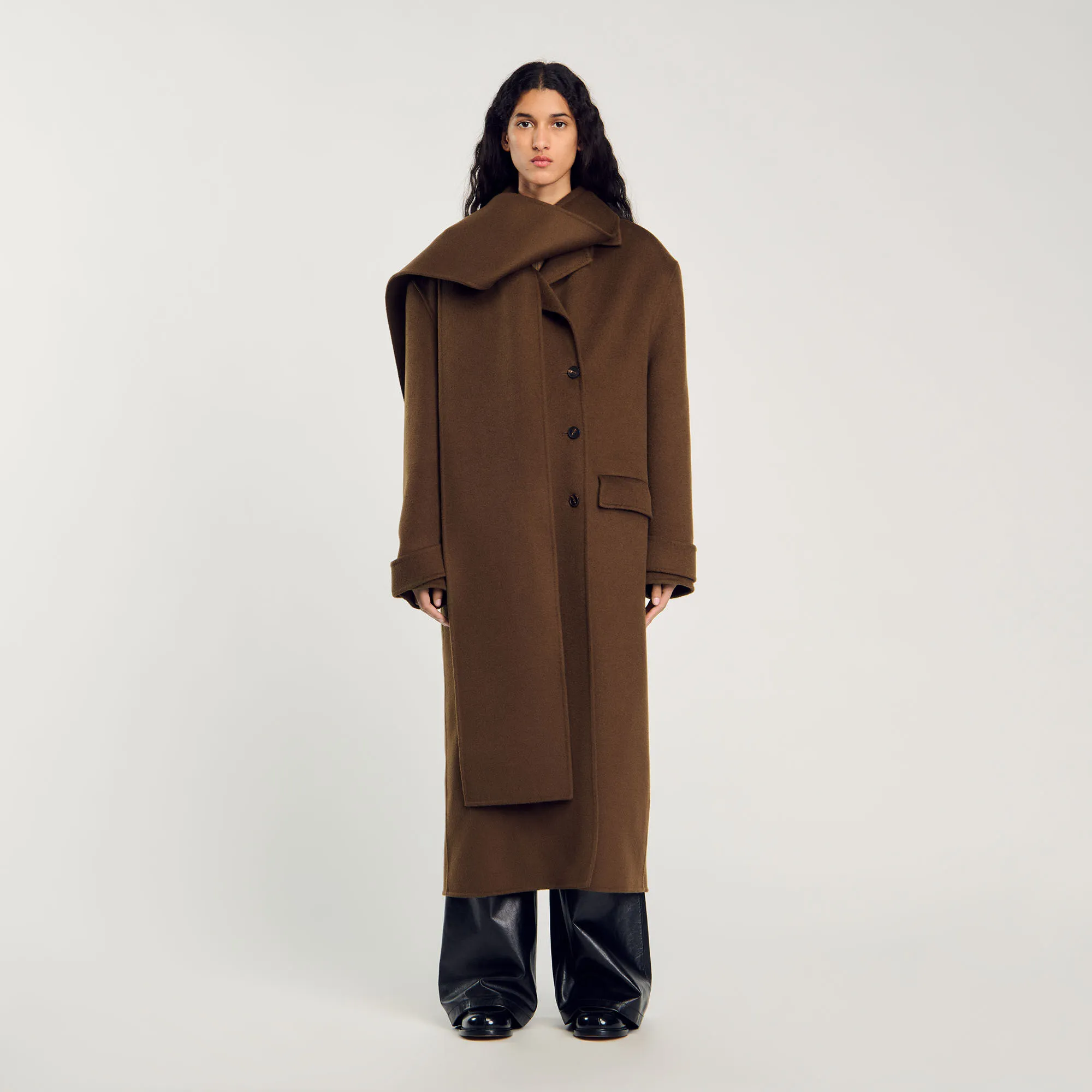 Cappotto oversize in lana