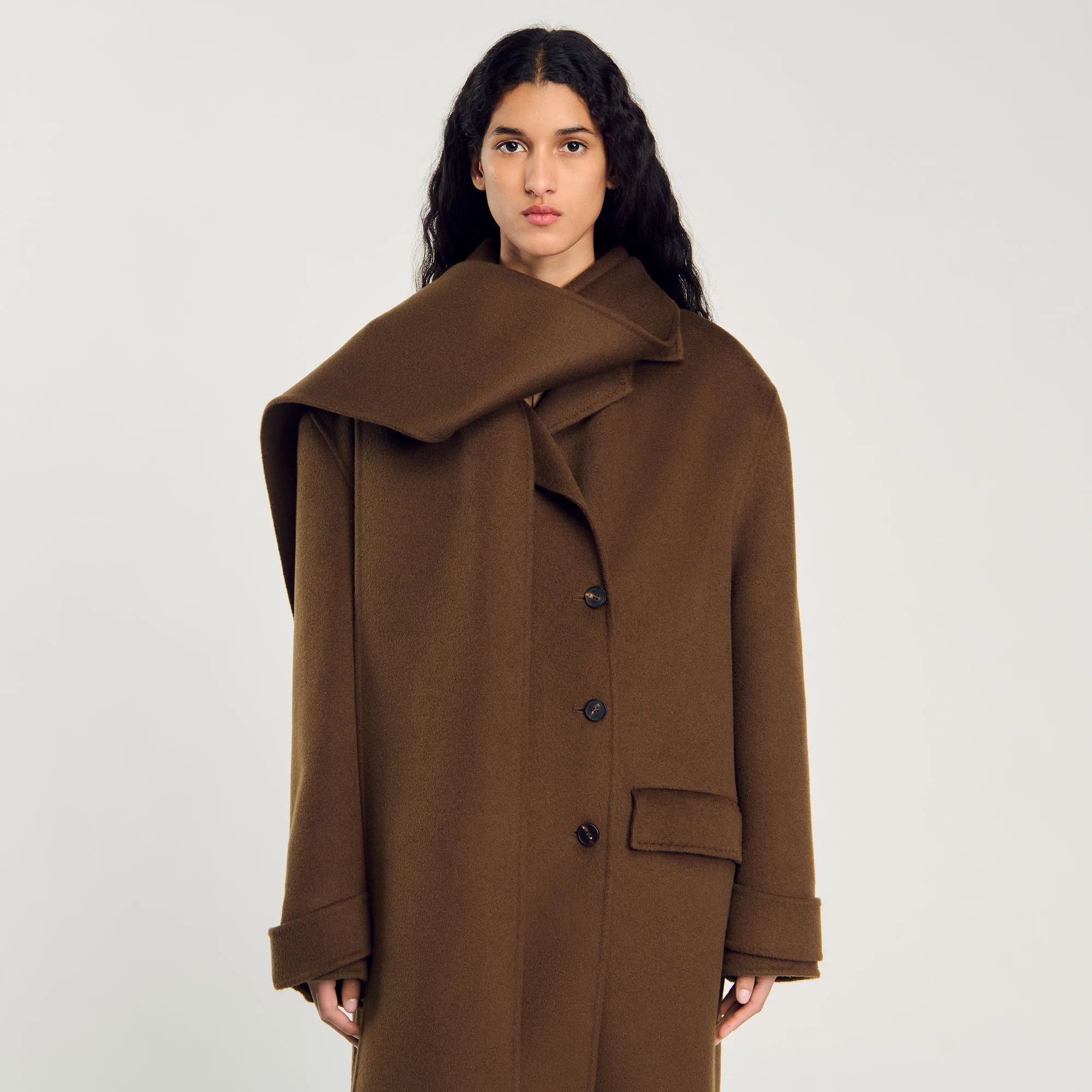 Cappotto oversize in lana
