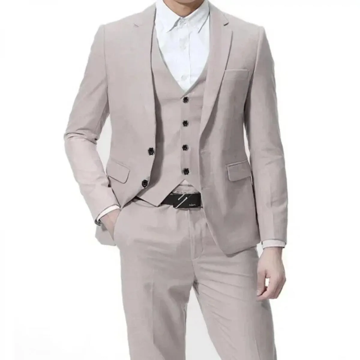 Cappotto Pantaloni Pantaloni Gilet Gilet 3 bottoni Abiti da uomo Abito 3 pezzi Colore Autunno