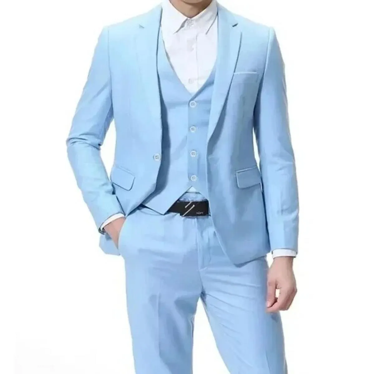Cappotto Pantaloni Pantaloni Gilet Gilet 3 bottoni Abiti da uomo Abito 3 pezzi Colore Autunno