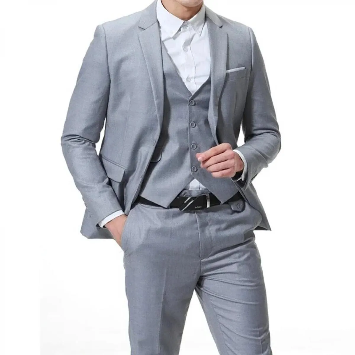 Cappotto Pantaloni Pantaloni Gilet Gilet 3 bottoni Abiti da uomo Abito 3 pezzi Colore Autunno