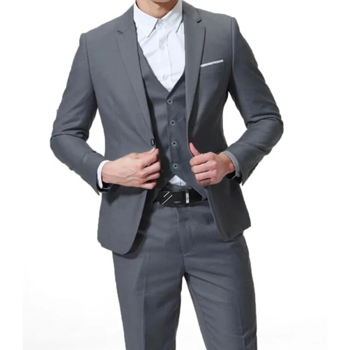 Cappotto Pantaloni Pantaloni Gilet Gilet 3 bottoni Abiti da uomo Abito 3 pezzi Colore Autunno