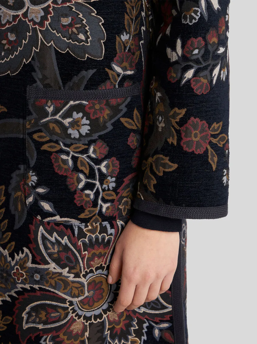 CAPPOTTO REVERSIBILE IN CINIGLIA JACQUARD