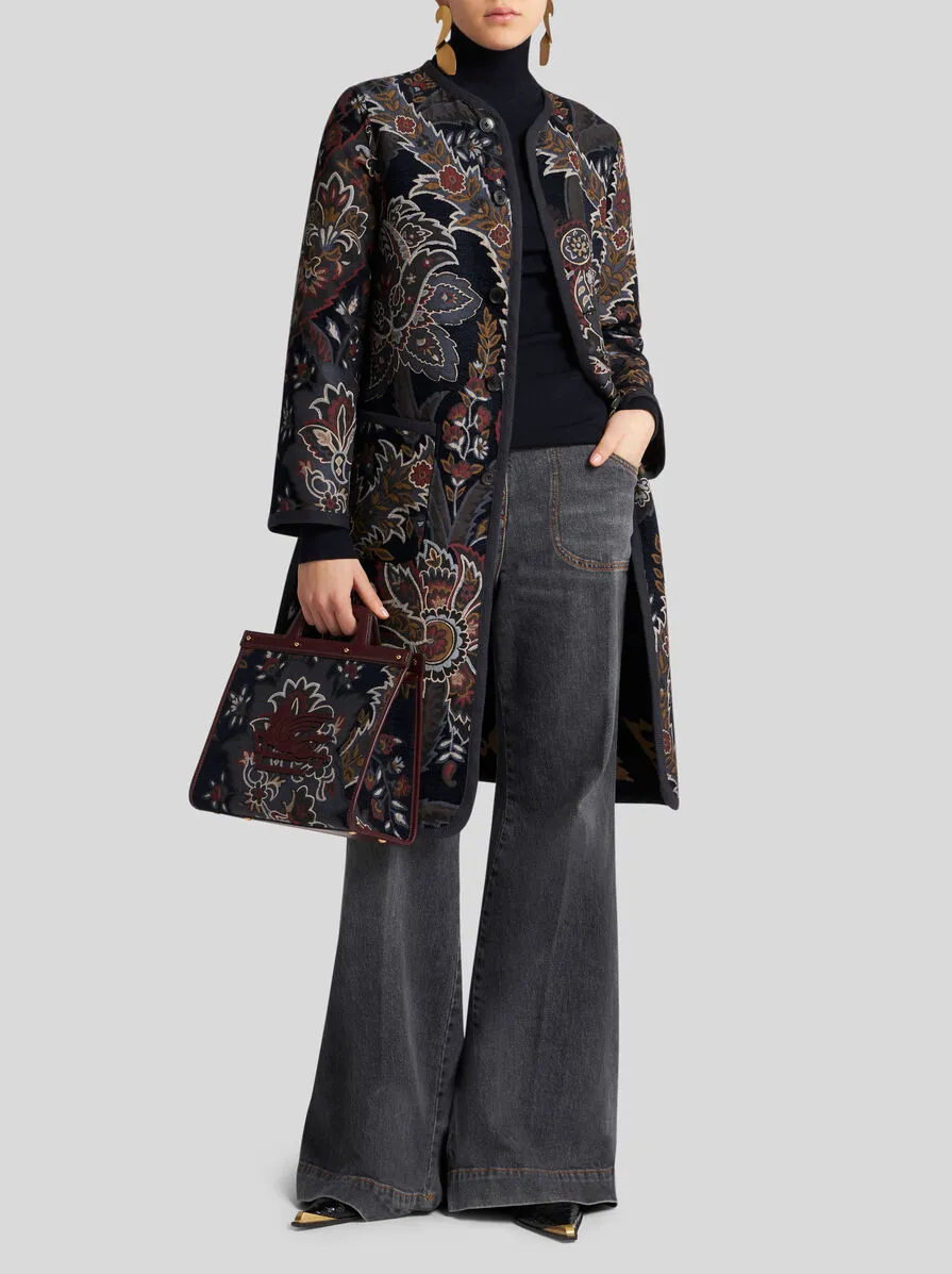 CAPPOTTO REVERSIBILE IN CINIGLIA JACQUARD