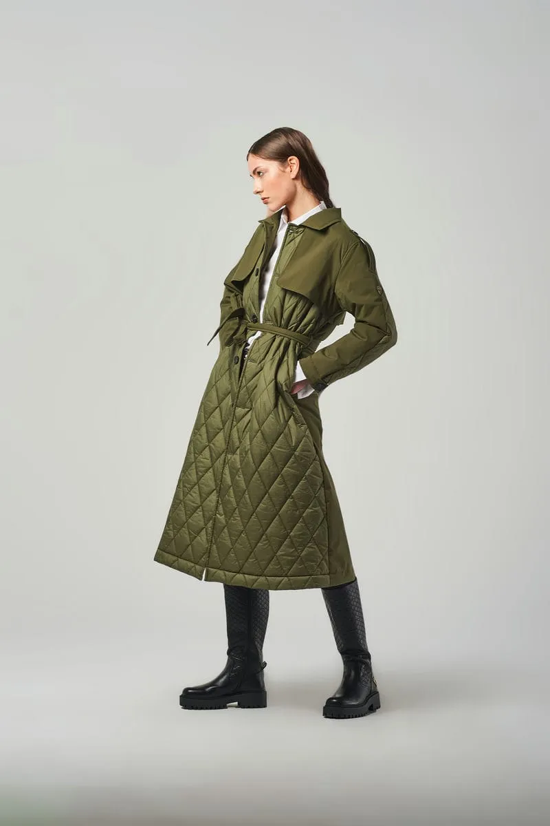 Cappotto Trapuntato Donna - Modello Lungo