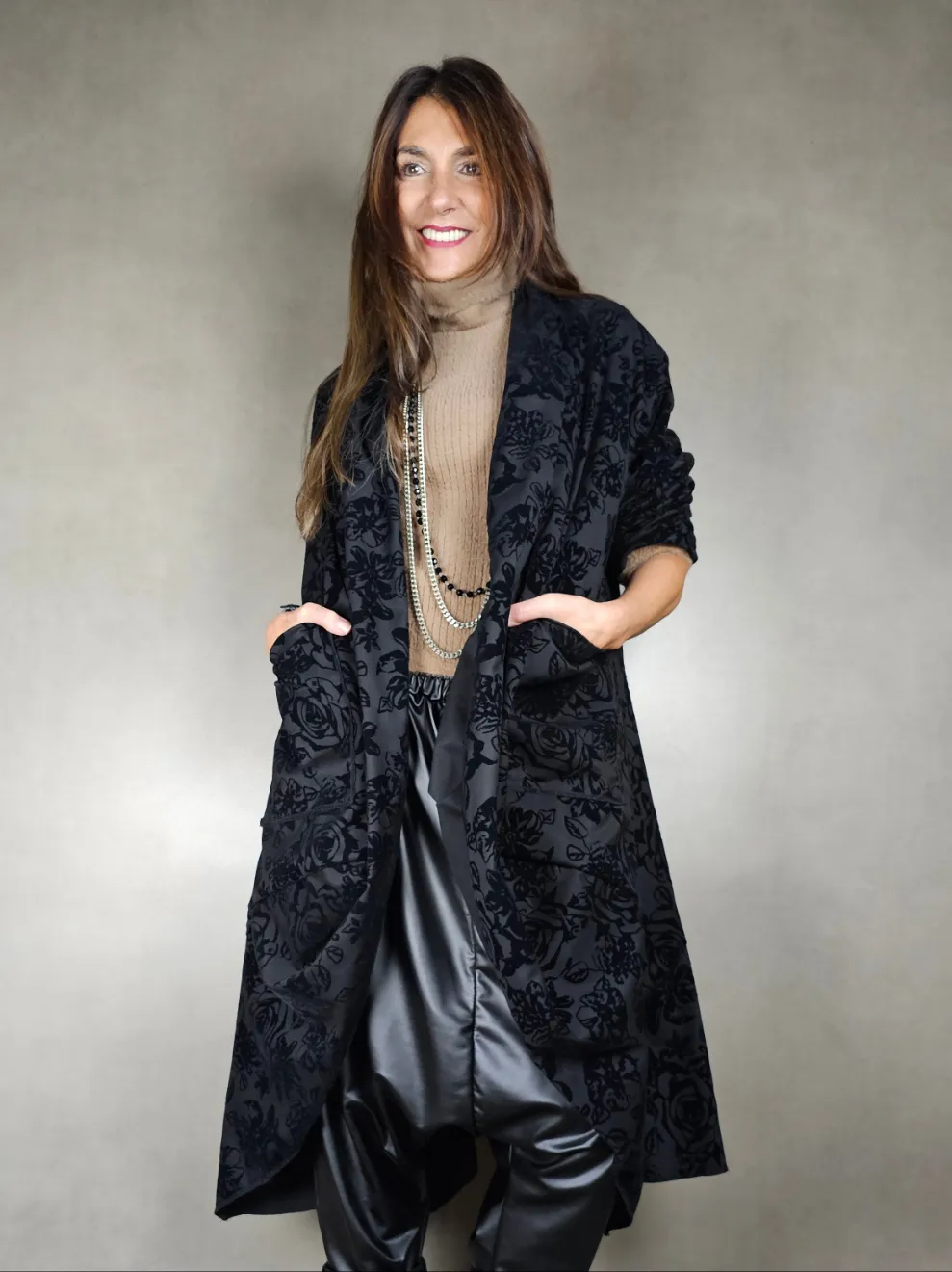 cappotto trapuntato fantasia 67pl31vi2ea