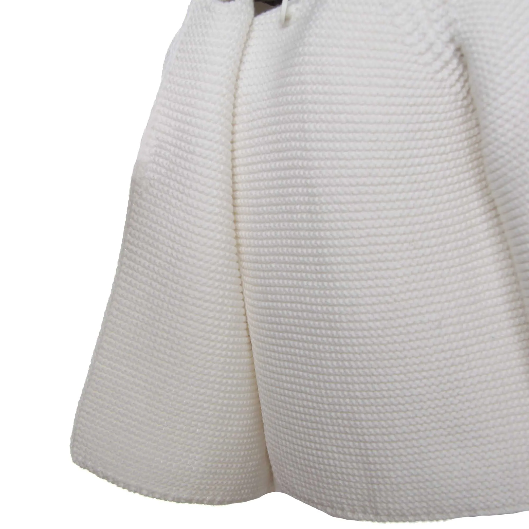 Cardigan Bianco Bimba Con Cappuccio