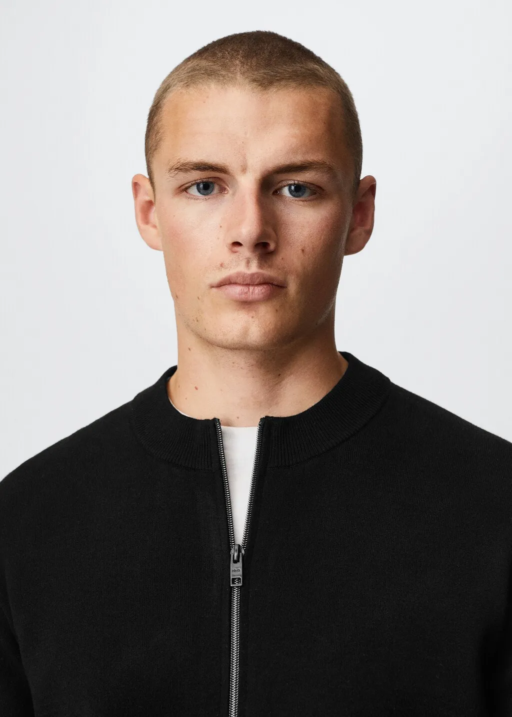 Cardigan collo Perkins zip