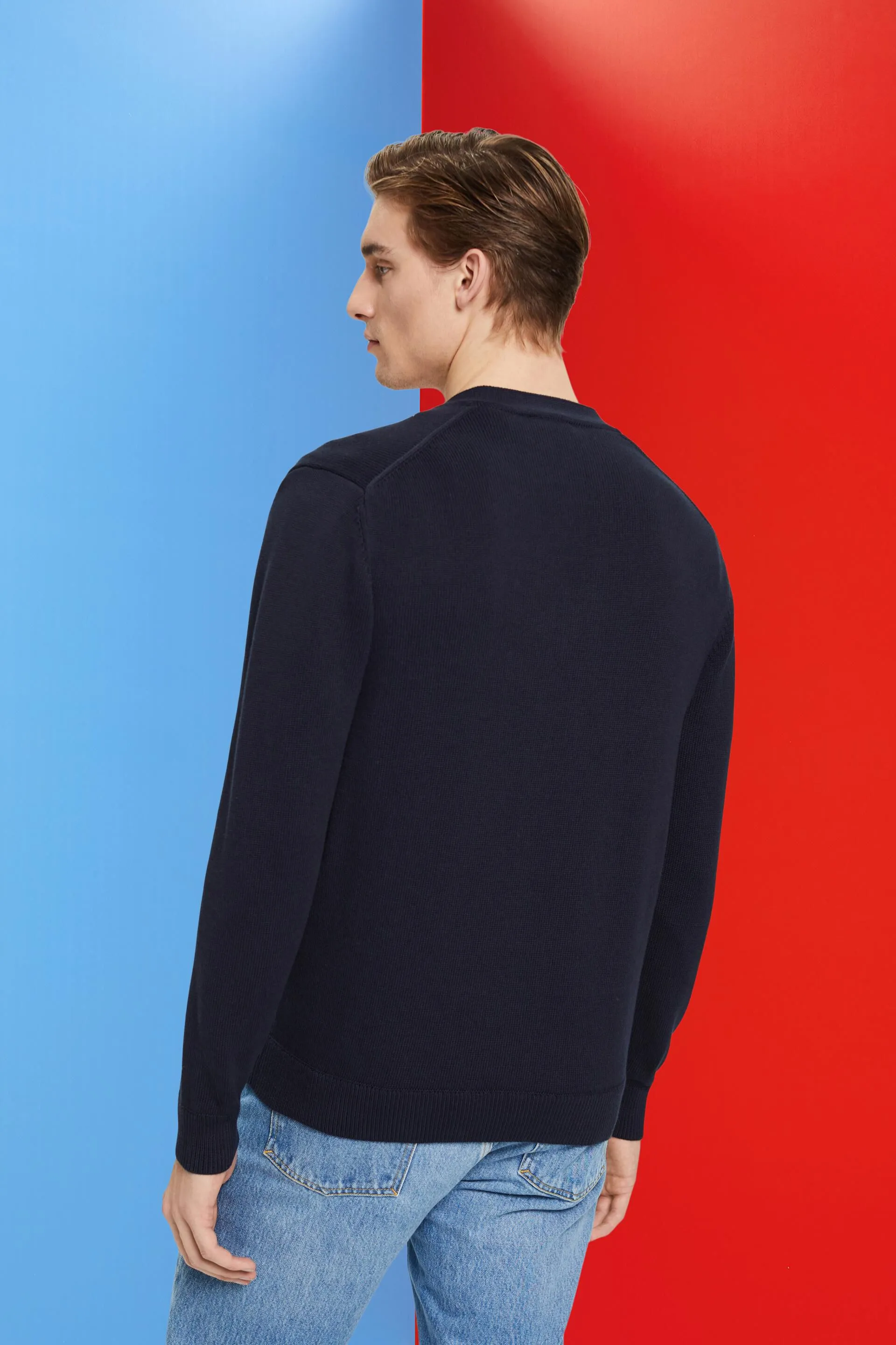 Cardigan con scollo a V in cotone sostenibile