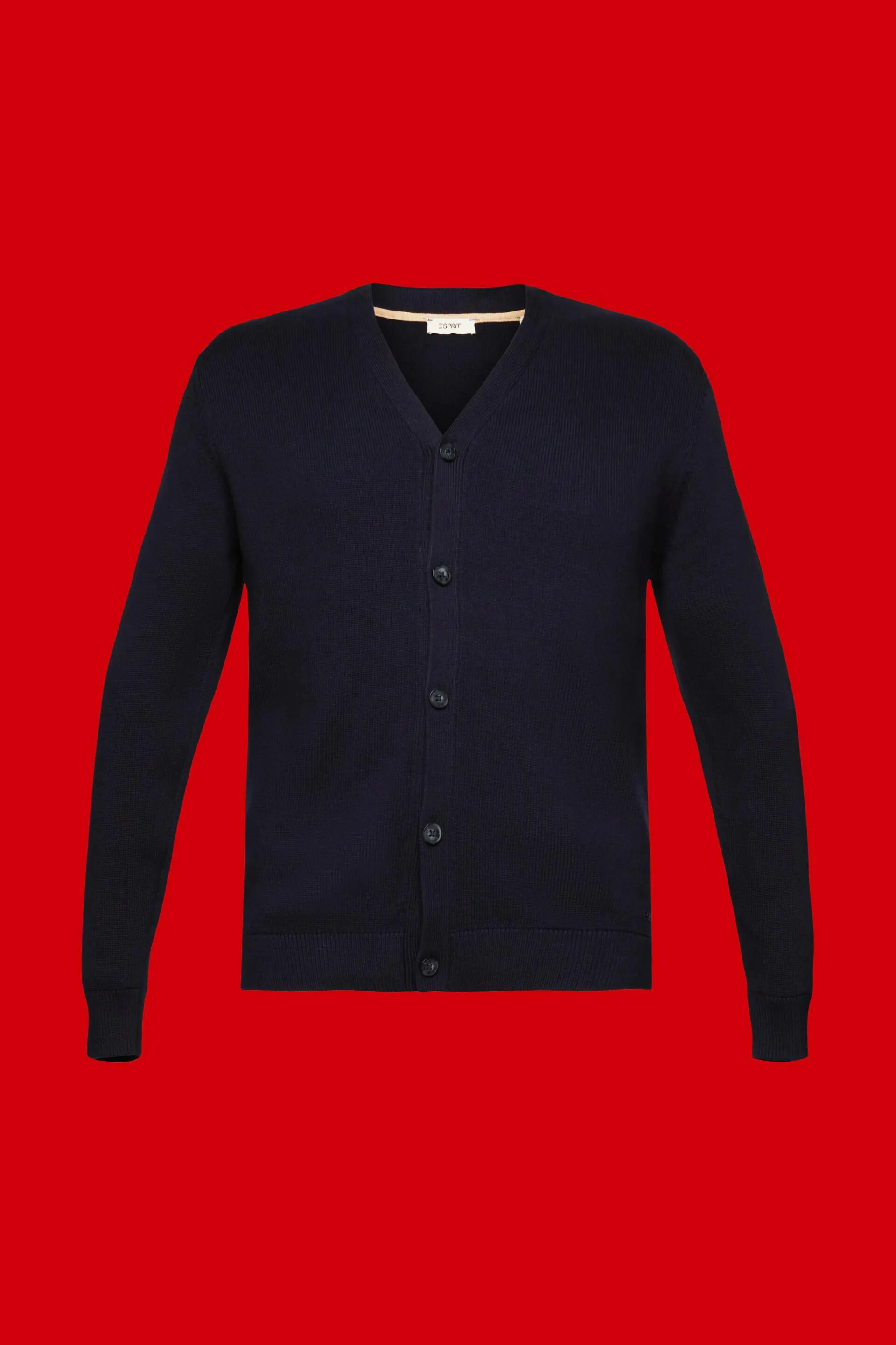 Cardigan con scollo a V in cotone sostenibile