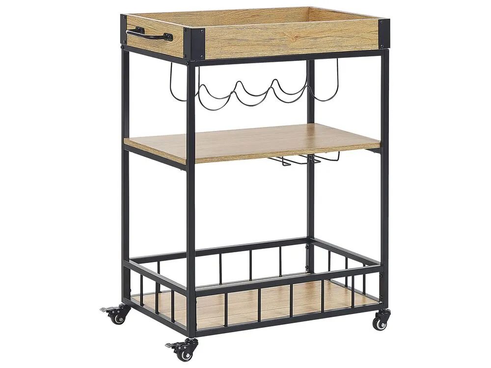 Carrello portavivande HULLET Metallo Marrone chiaro