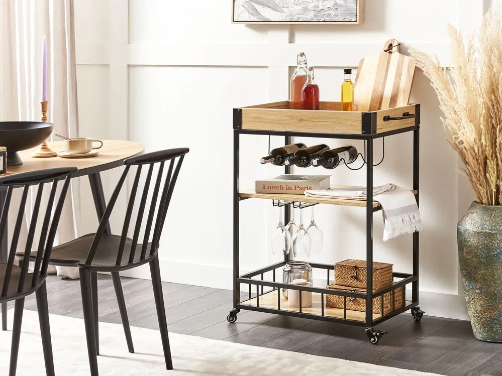 Carrello portavivande HULLET Metallo Marrone chiaro