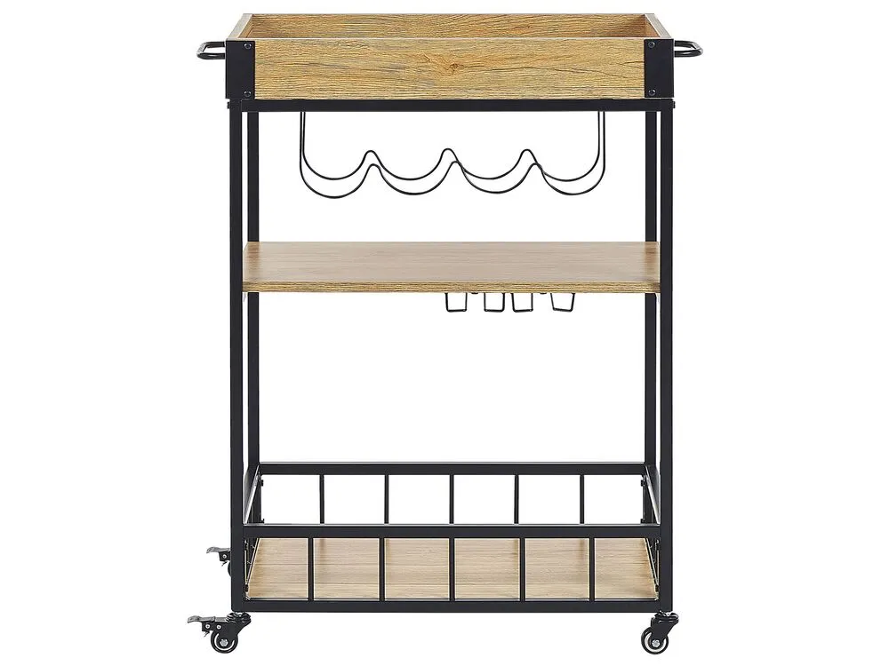 Carrello portavivande HULLET Metallo Marrone chiaro